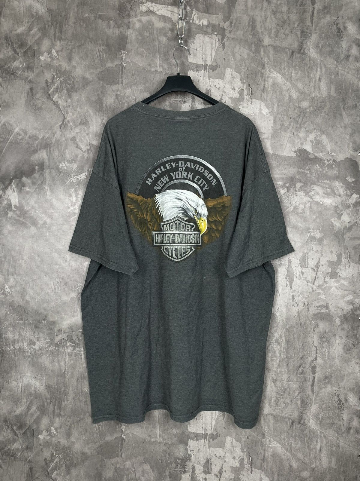 Harley Davidson × Vintage Trashed! VTG 90’s Harley Davidson Faded Paper Thin T-Shirt Size US XXL / EU 58 / 5 - 2 Thumbnail