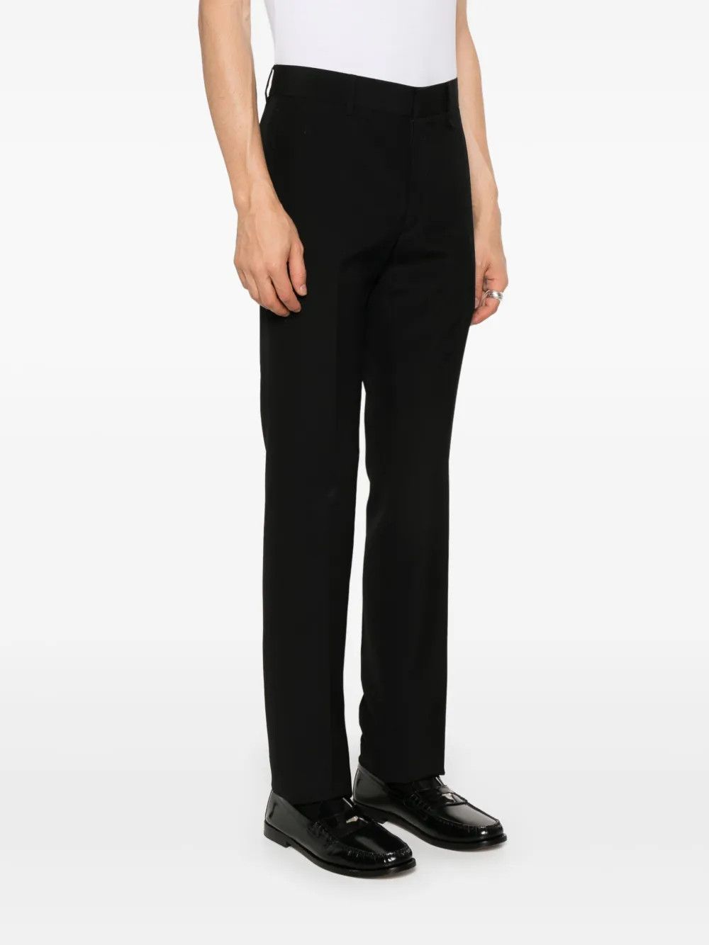 Givenchy o1n1vont0326 Wool Tailored Tousers in Black Size US 28 / EU 44 - 2 Thumbnail