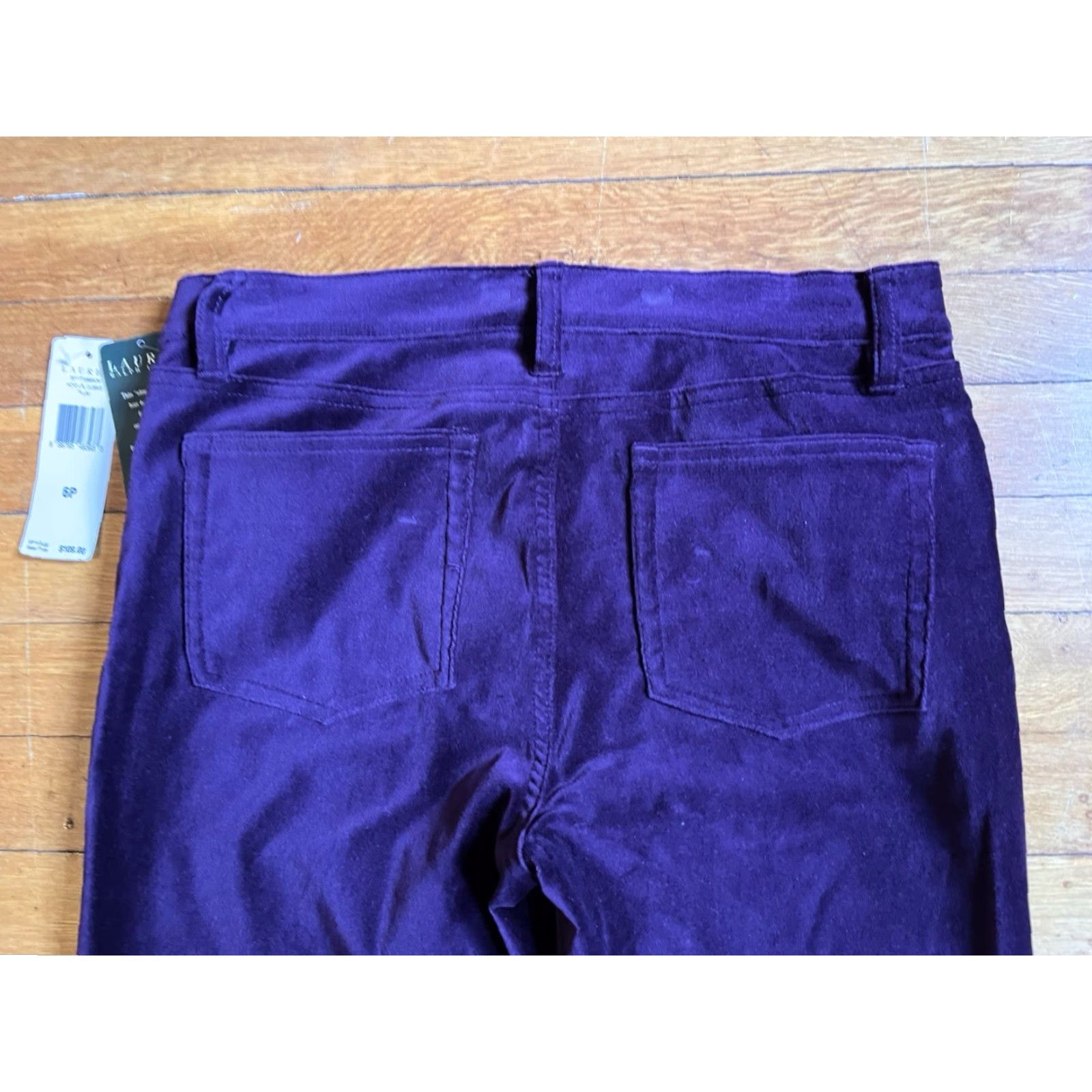 Ralph Lauren Lauren Ralph Lauren Velvet Pants Chino Women's 6P Petite Plum Purple Pants Chino Velvet Women’s 6P Purple Bohemian Preppy Style Size 28" / US 6 / IT 42 - 7 Thumbnail