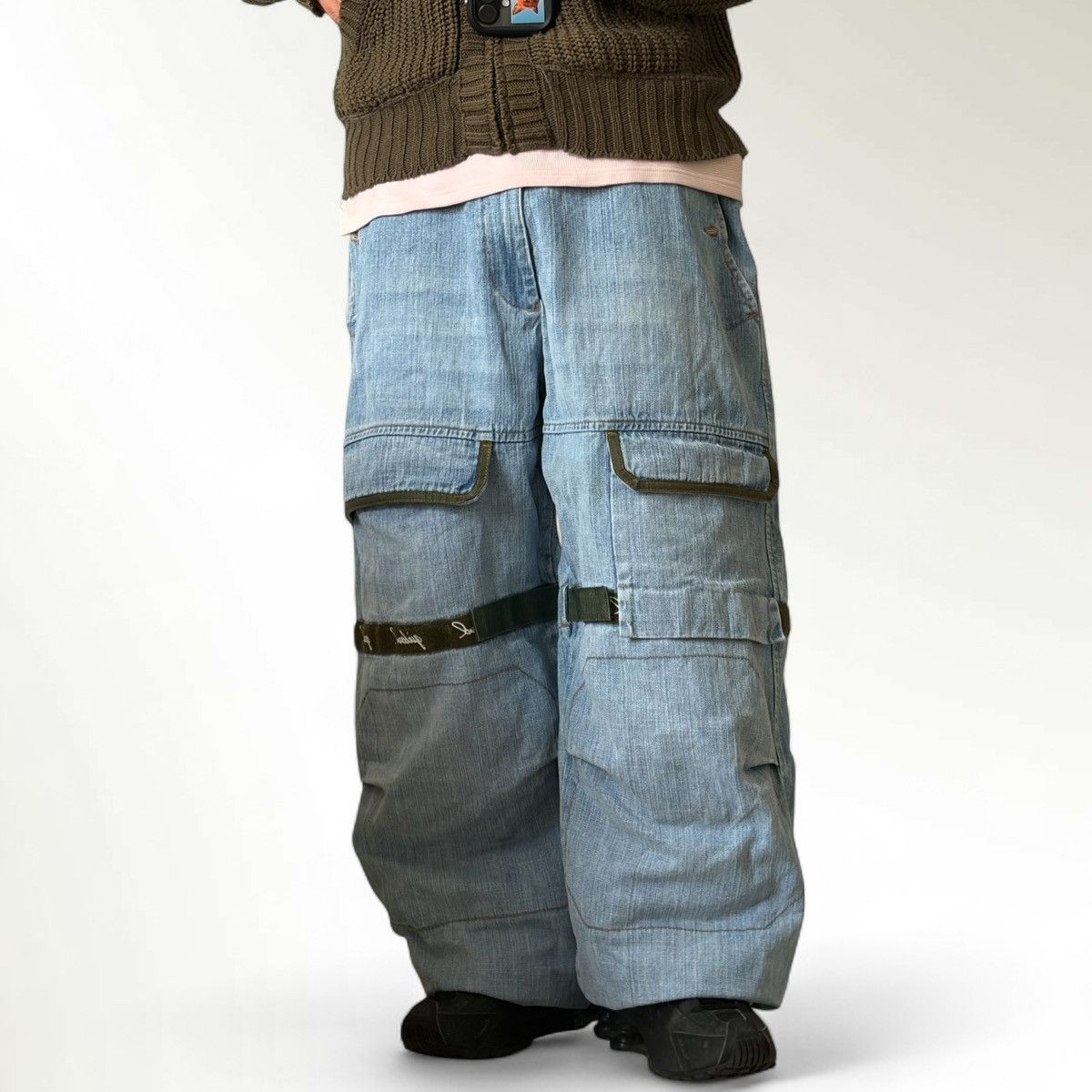 Marithe + Francois Girbaud Marithe + Francois Girbaud Multi Pocket Strap shuttle Pants Size US 38 / EU 54 - 1 Thumbnail