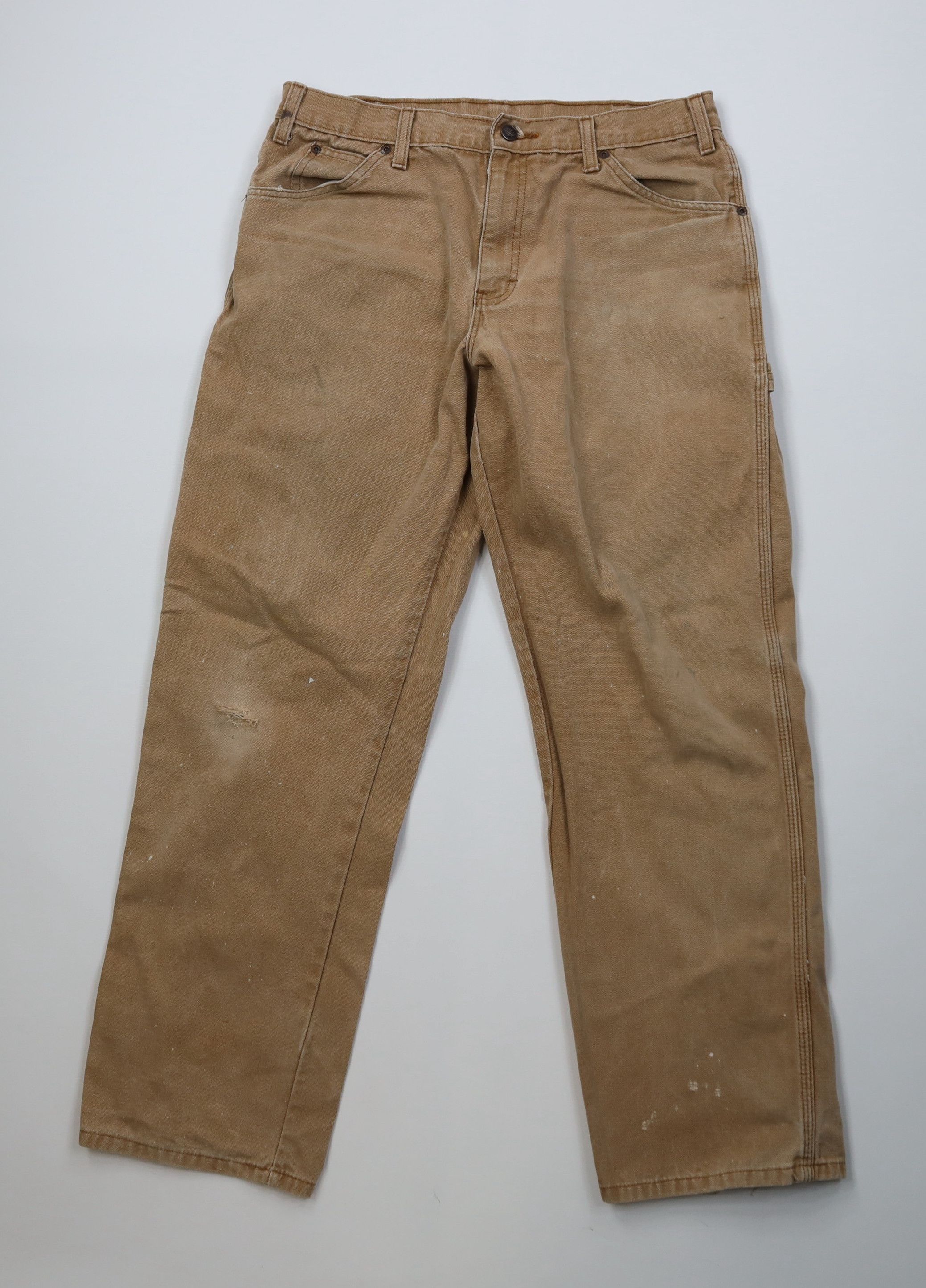 Dickies Vintage Y2K Dickies Canvas Dungaree Pants Duck Brown Size US 34 / EU 50 - 1 Thumbnail