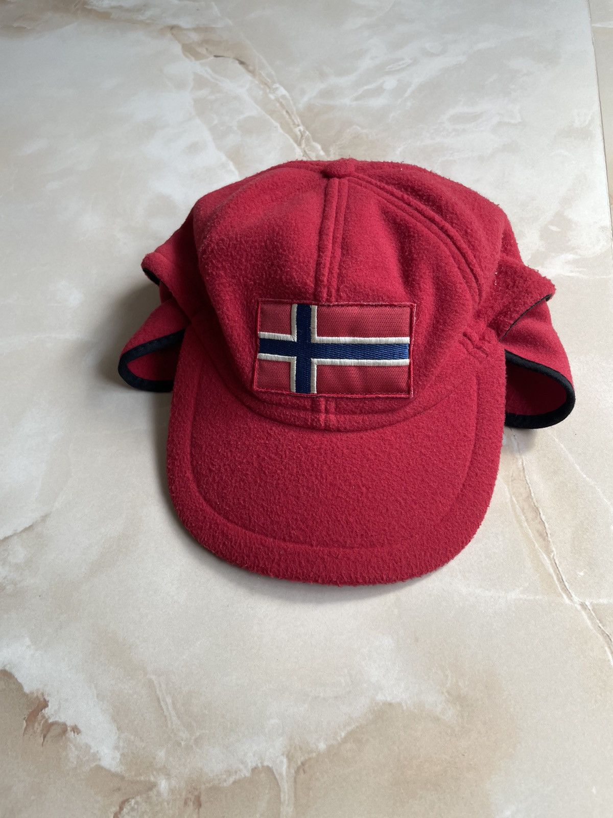 Patagonia Napapijri fleece big logo cap ushanka Size ONE SIZE - 1 Thumbnail