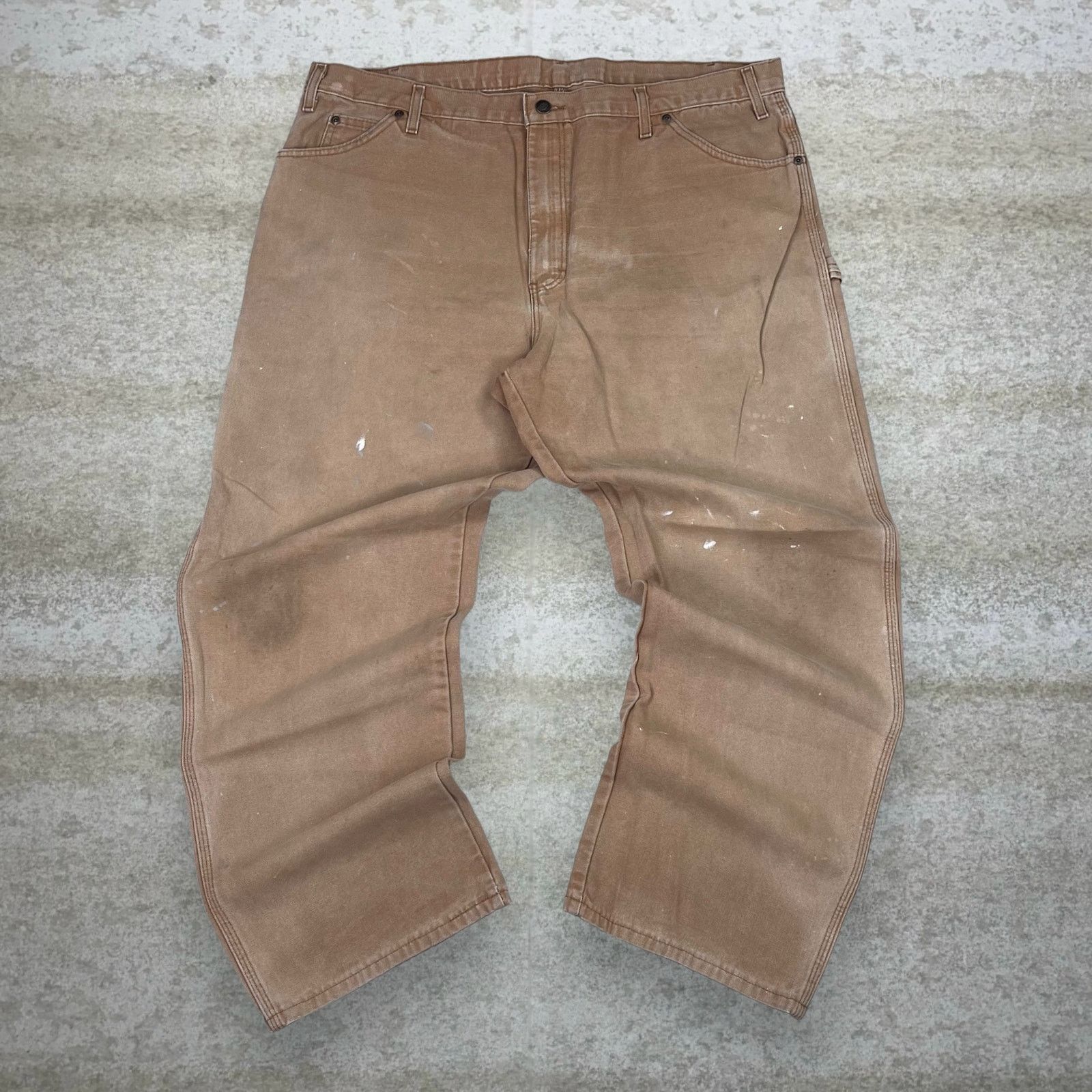 Dickies Vintage Y2K Dickies Carpenter Pants 40x30 Baggy Tan Cotton Size US 40 / EU 56 - 2 Thumbnail
