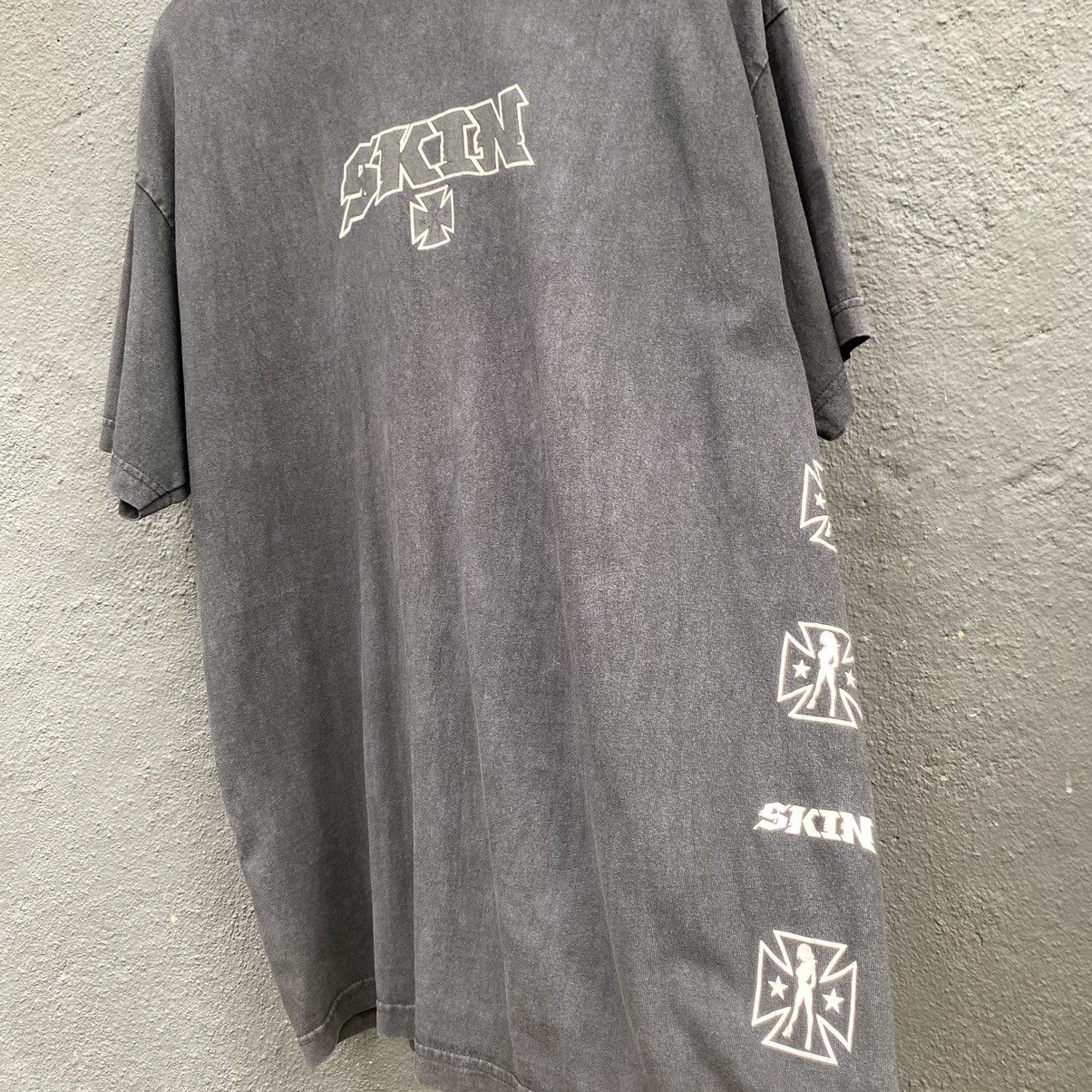 Vintage Thrashed Faded Vintage Y2K Skin Industries ERD GRUNGE TEE Size US XL / EU 56 / 4 - 8 Thumbnail