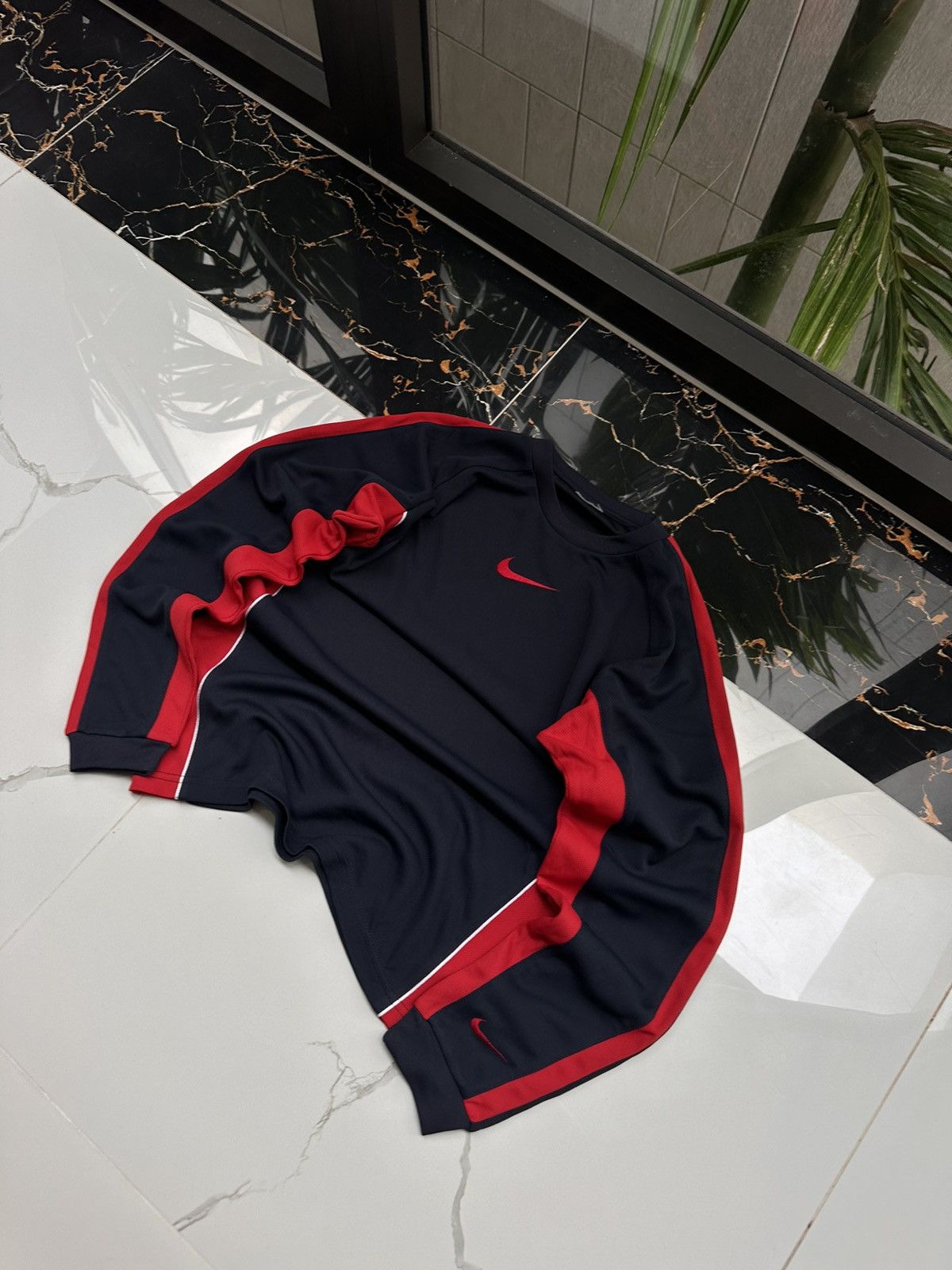 Nike × Vintage 🦀NIKE VINTAGE DOUBLE SWOOSH STREETWEAR LONGSLEEVE🦀 Size US S / EU 44-46 / 1 - 3 Thumbnail