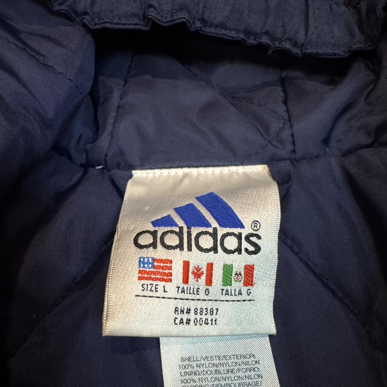 Adidas × Vintage vintage 90s adidas zip up rain jacket Size US L / EU 52-54 / 3 - 4 Thumbnail