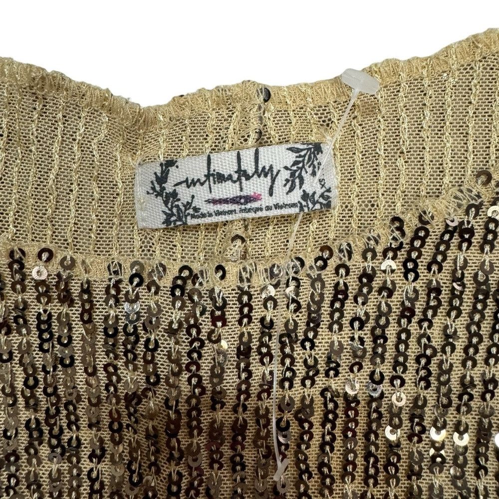 Free People Free People Gold Rush Long Sleeve Sequins Top Size XS Size XS / US 0-2 / IT 36-38 - 8 Thumbnail
