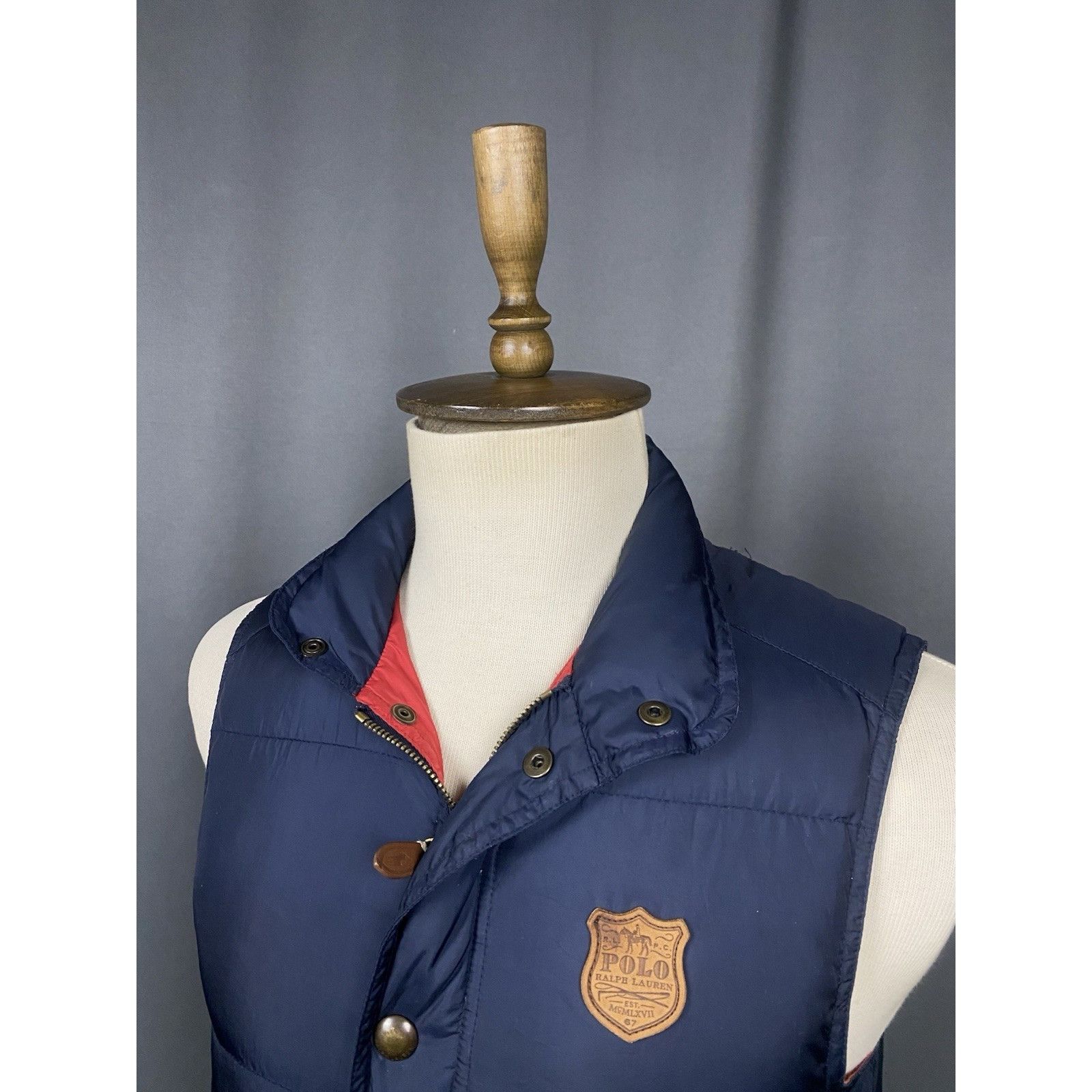 Polo Ralph Lauren Polo by Ralph Lauren Vintage Men's Blue Down Insulated Vest Size US S / EU 44-46 / 1 - 5 Thumbnail