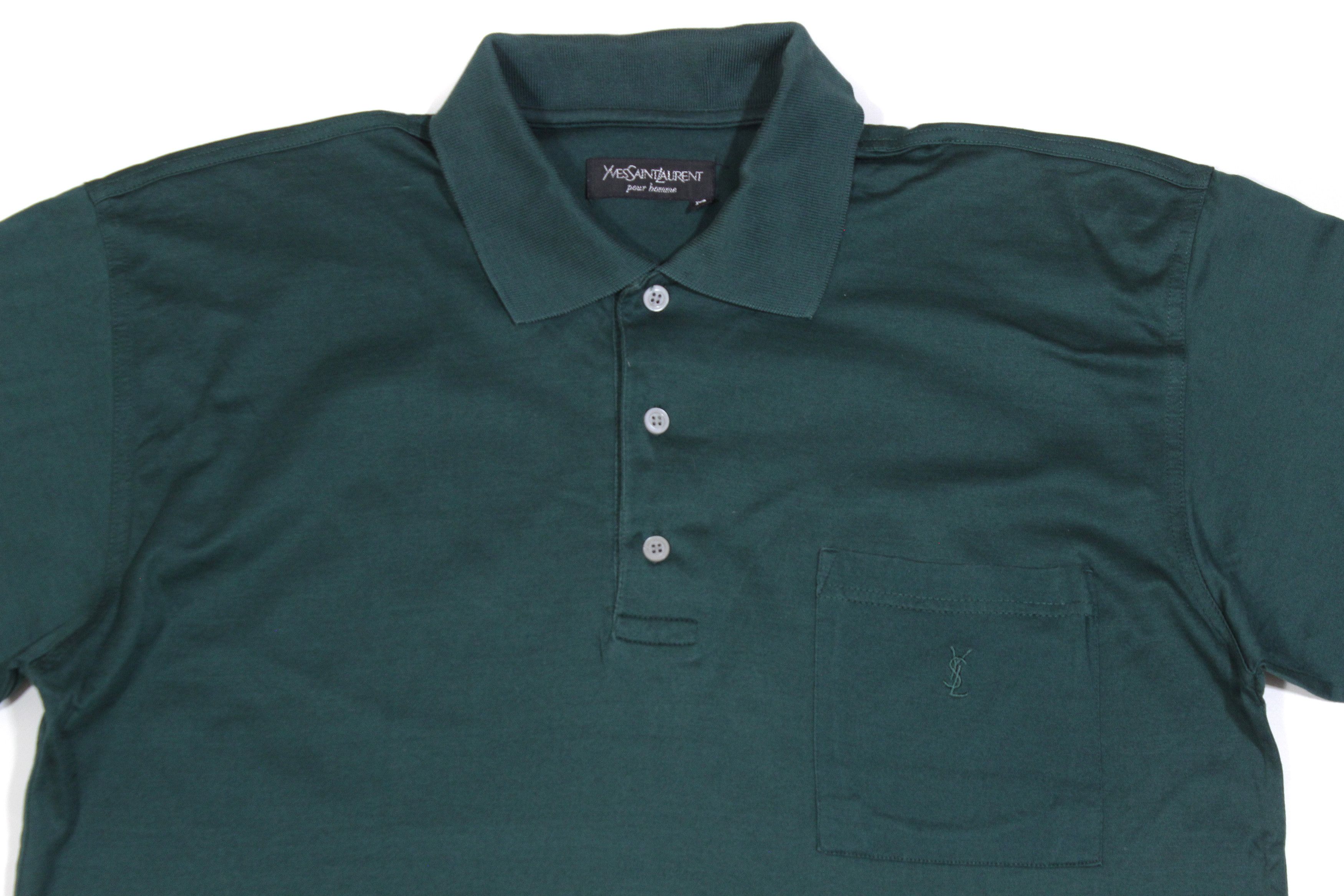 Yves Saint Laurent 90S YSL Logo Polo Vintage Size US M / EU 48-50 / 2 - 3 Thumbnail