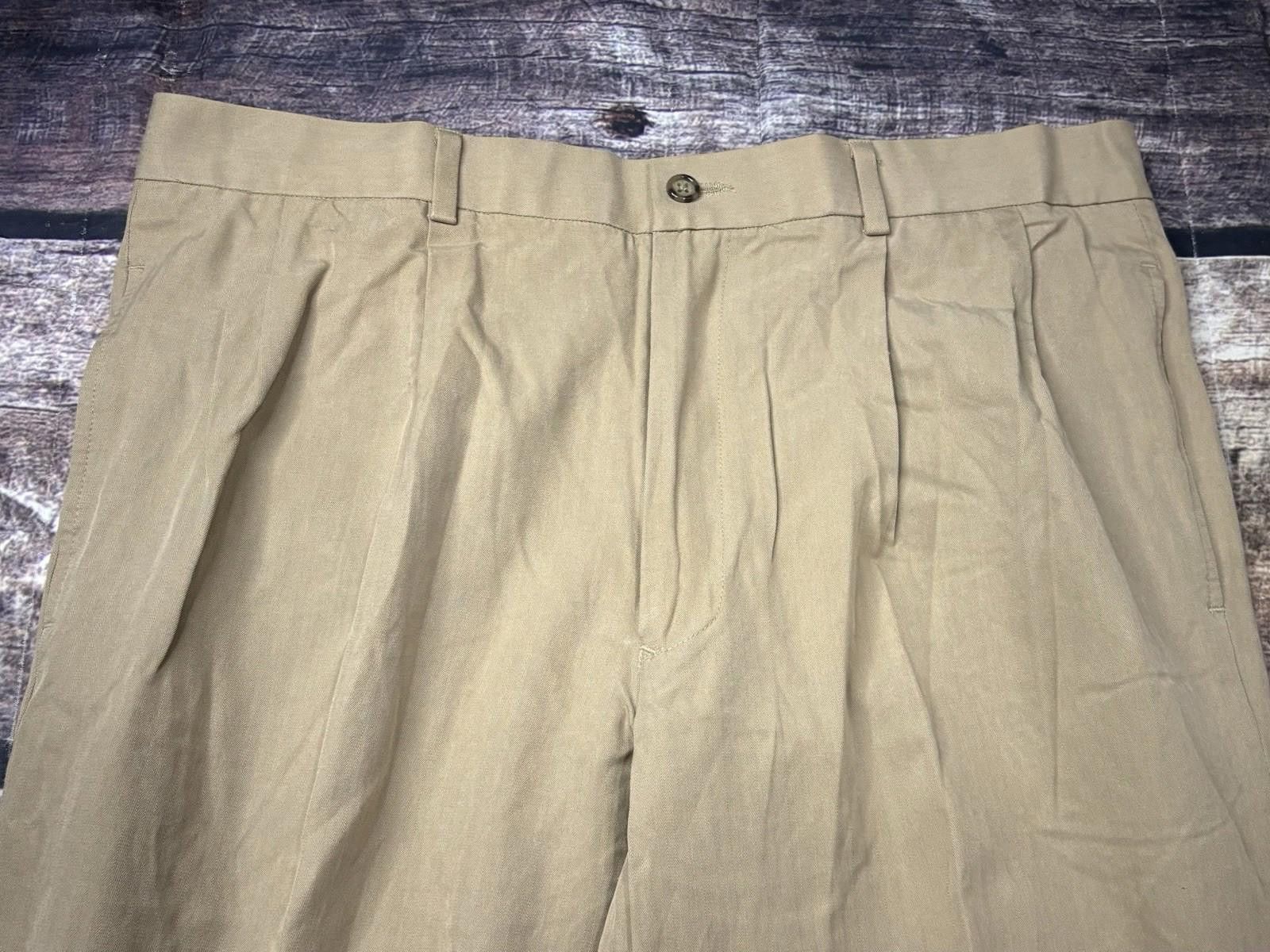Other Daniel Gray Golf Pants Mens 36x35 Silk Cotton Beige Pleated Size US 36 / EU 52 - 4 Thumbnail
