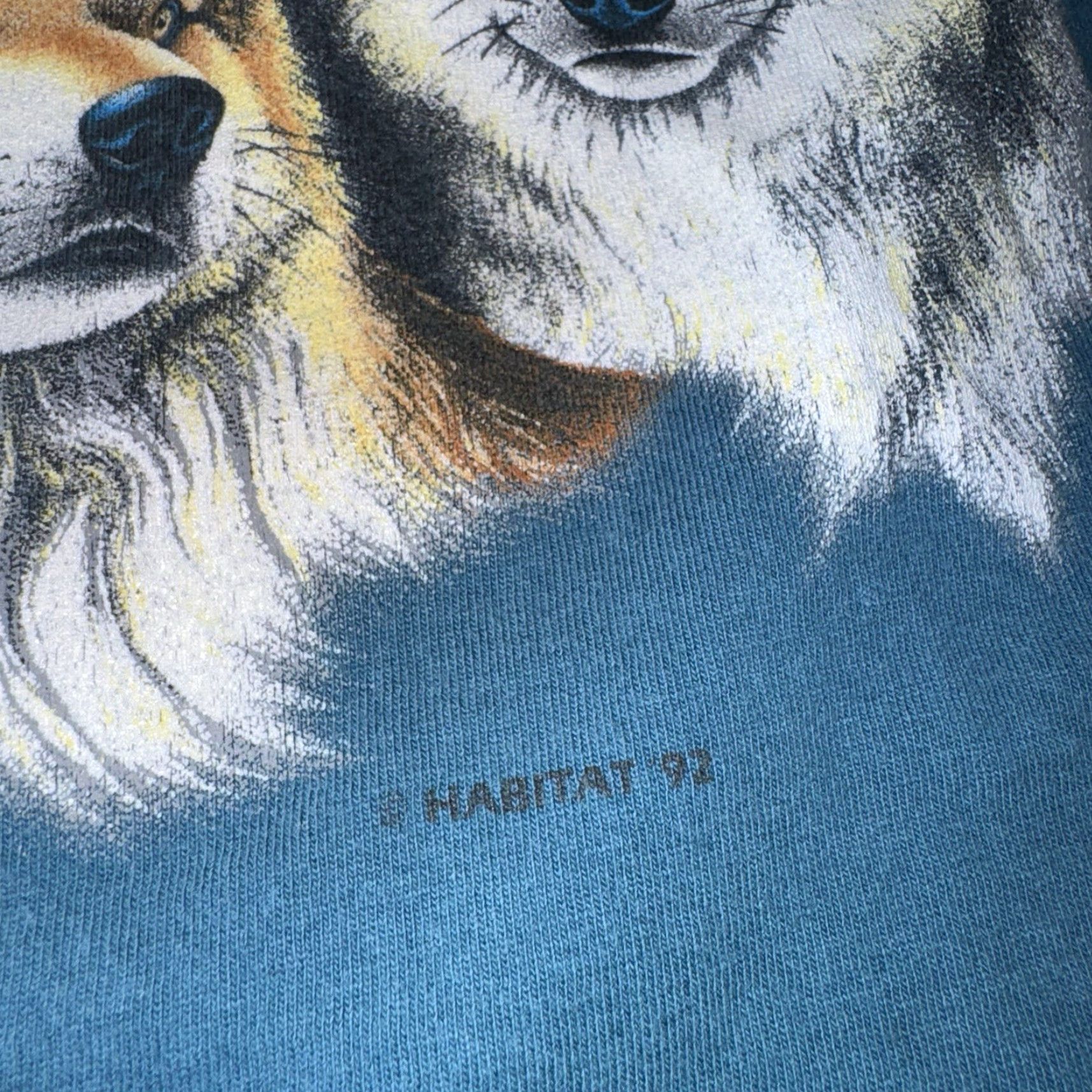 Habitat VTG Habitat Wolf Moon Trees Graphic Large T Shirt Nature Wolves Single Stitch Size US L / EU 52-54 / 3 - 3 Thumbnail