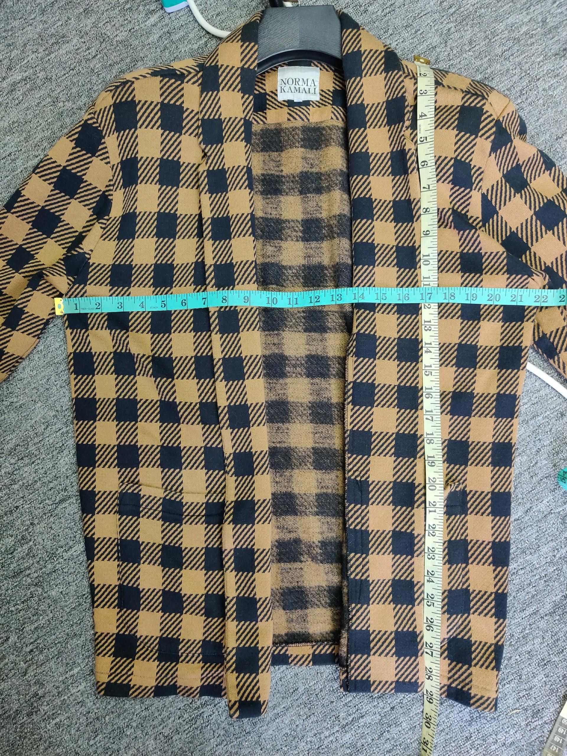Vintage Vintage Norma Kamali Plaid Cardigan Jacket Size US M / EU 48-50 / 2 - 12 Thumbnail
