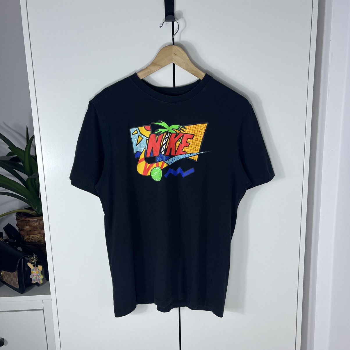 Nike Nike Big Central Logo Black Summer Futura Tee Streetwear Y2K Size US M / EU 48-50 / 2 - 1 Thumbnail
