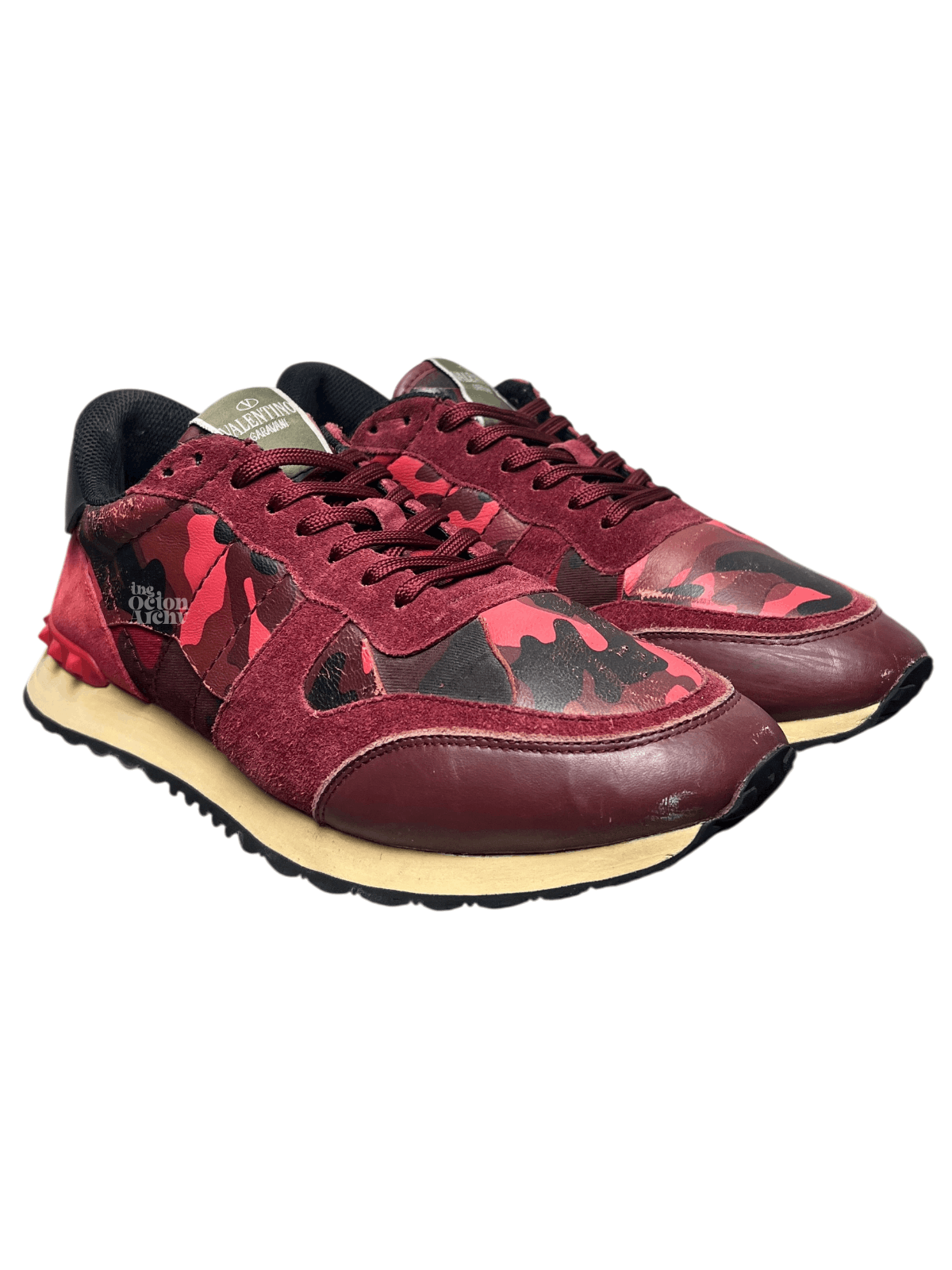 Valentino Valentino Rockrunner Sneaker 'Red Camo' Pre-Owned Size US 11 / EU 44 - 1 Thumbnail