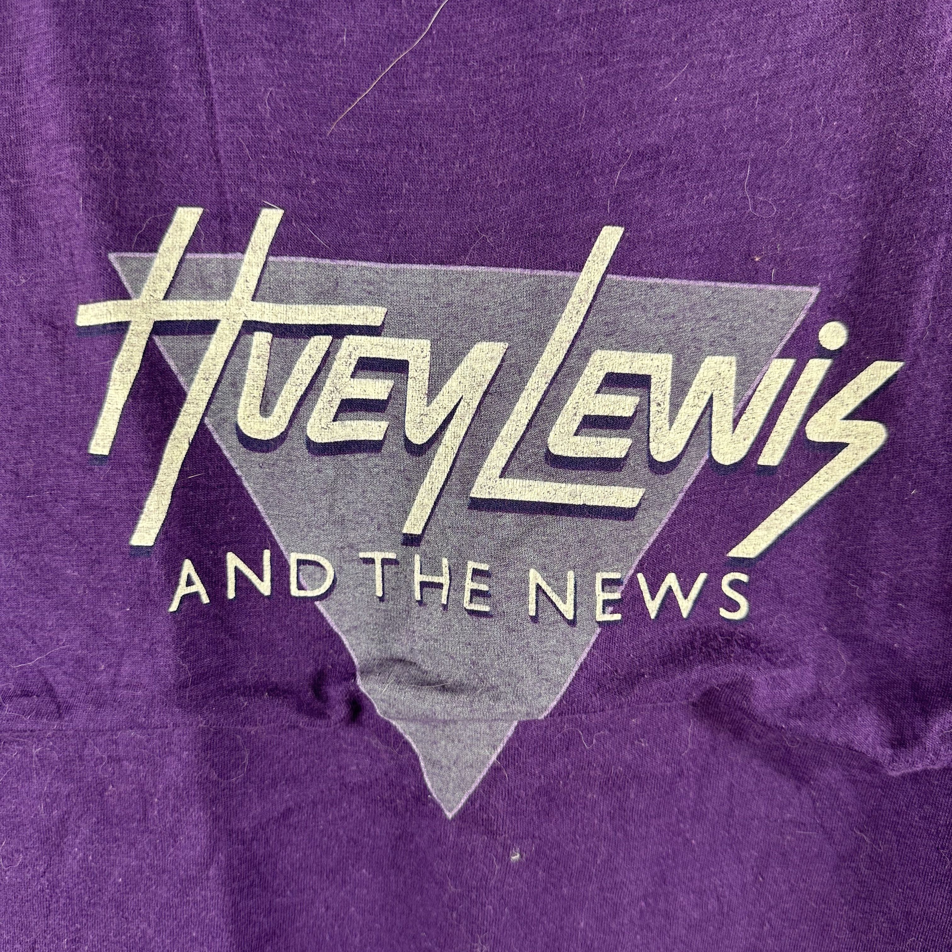 Vintage 1984 Huey Lewis and the News Sports Tour Rock Band T-shirt Size US S / EU 44-46 / 1 - 2 Thumbnail