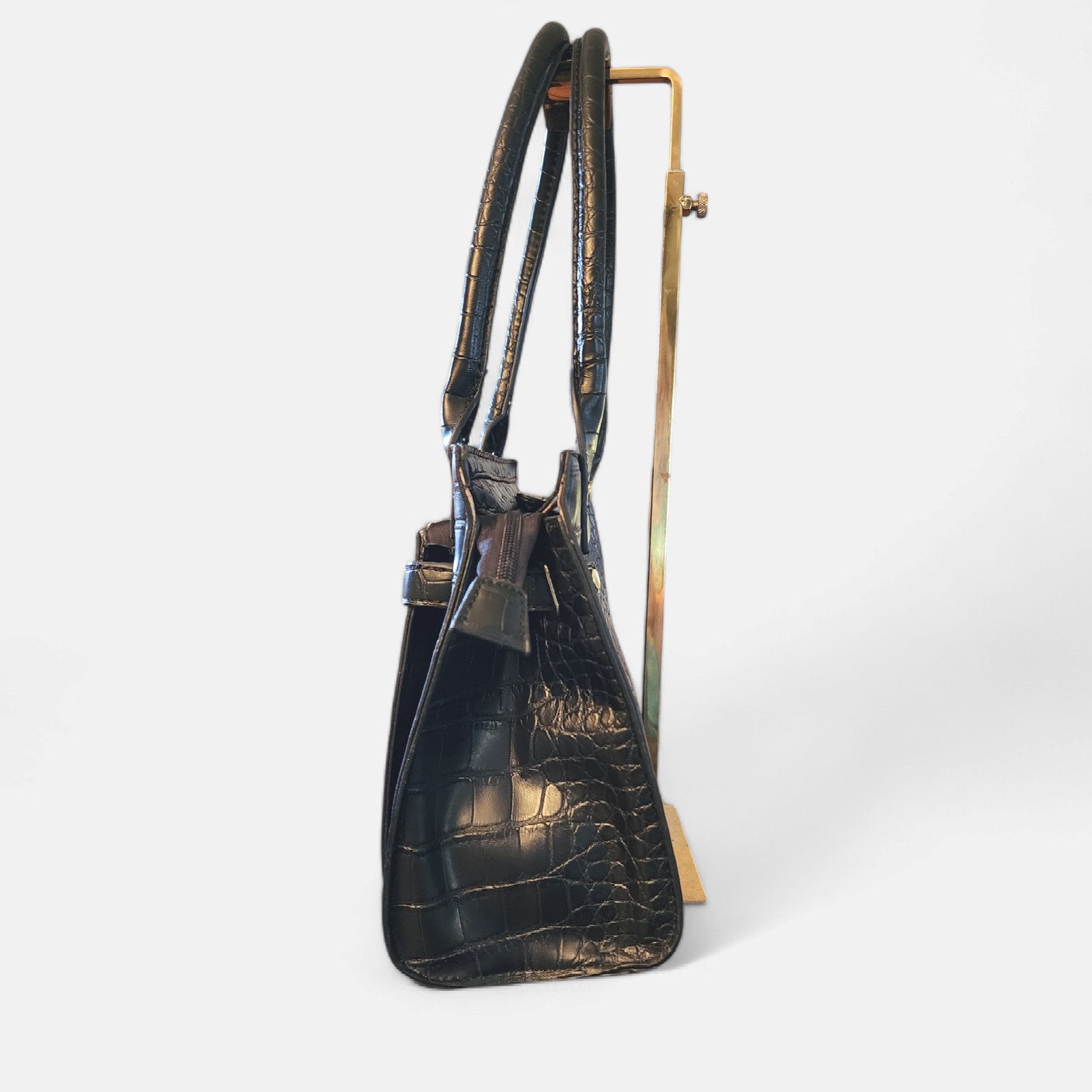 Marc Fisher Marc Fisher Cherry Hill Belted Tote in black Faux Leather Size ONE SIZE - 6 Thumbnail
