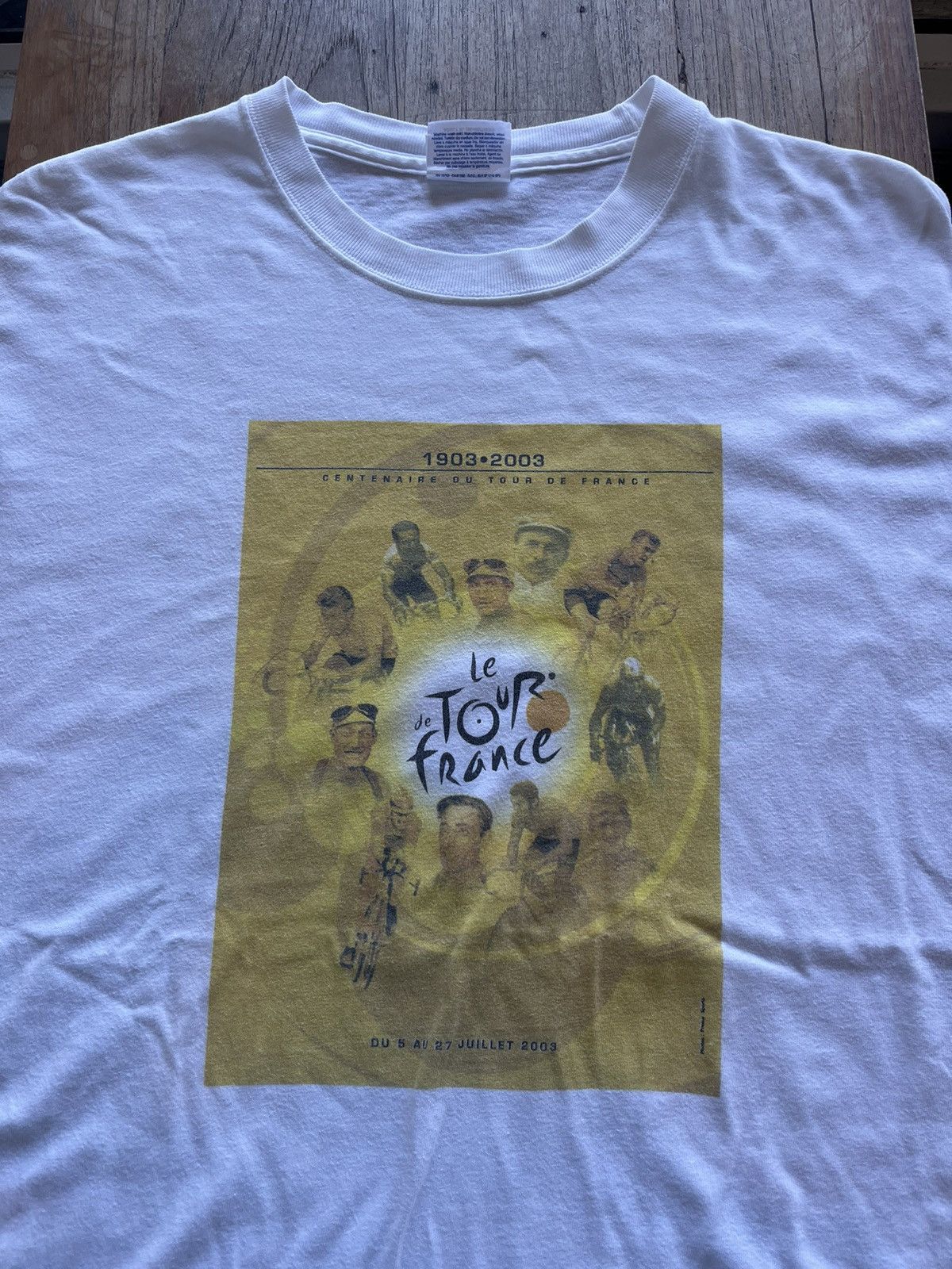 Vintage Vintage Le Du Tour De France 2003’s Tshirt Size US XL / EU 56 / 4 - 3 Thumbnail
