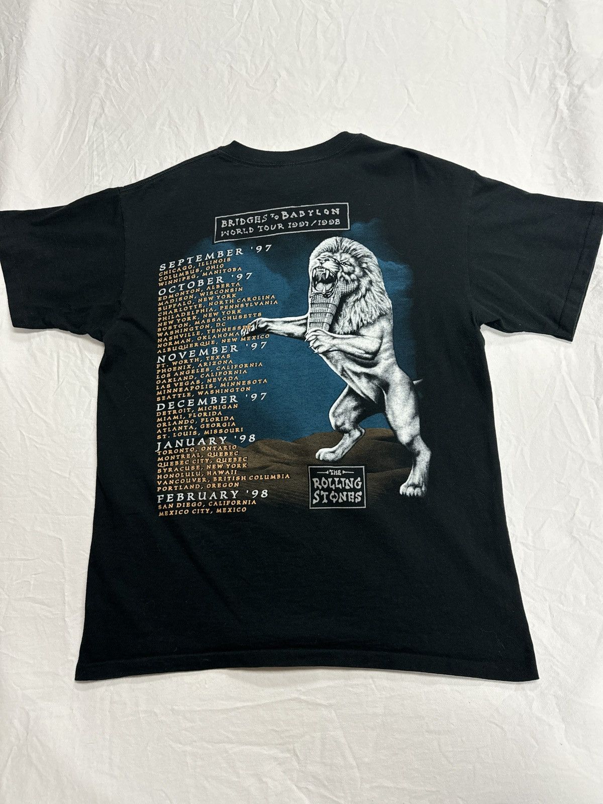 Other Vintage Rolling Stones Bridges To Babylon T-Shirt Size US L / EU 52-54 / 3 - 3 Thumbnail