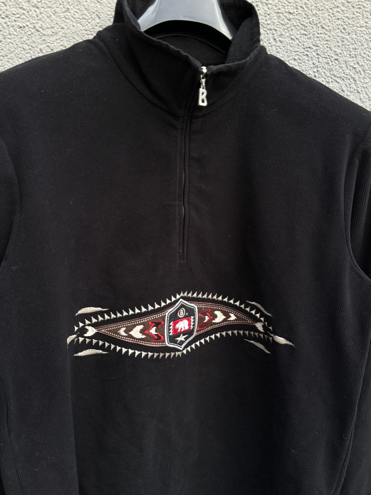 Aztech Mountain × Bogner Bogner Actec Polar Bear 1/4 Zip Sweatshirt Black Size US M / EU 48-50 / 2 - 2 Thumbnail