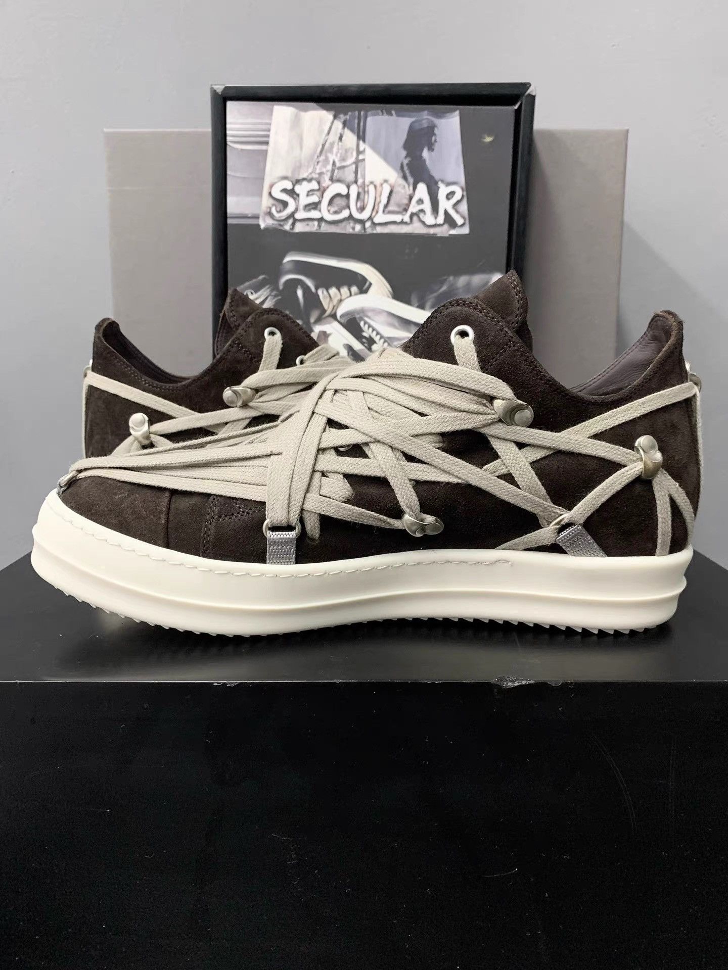 Rick Owens Rick Owens 25SS Crazy Lace Low-Top Big Converse Sneakers K34 Size US 8 / EU 41 - 3 Thumbnail