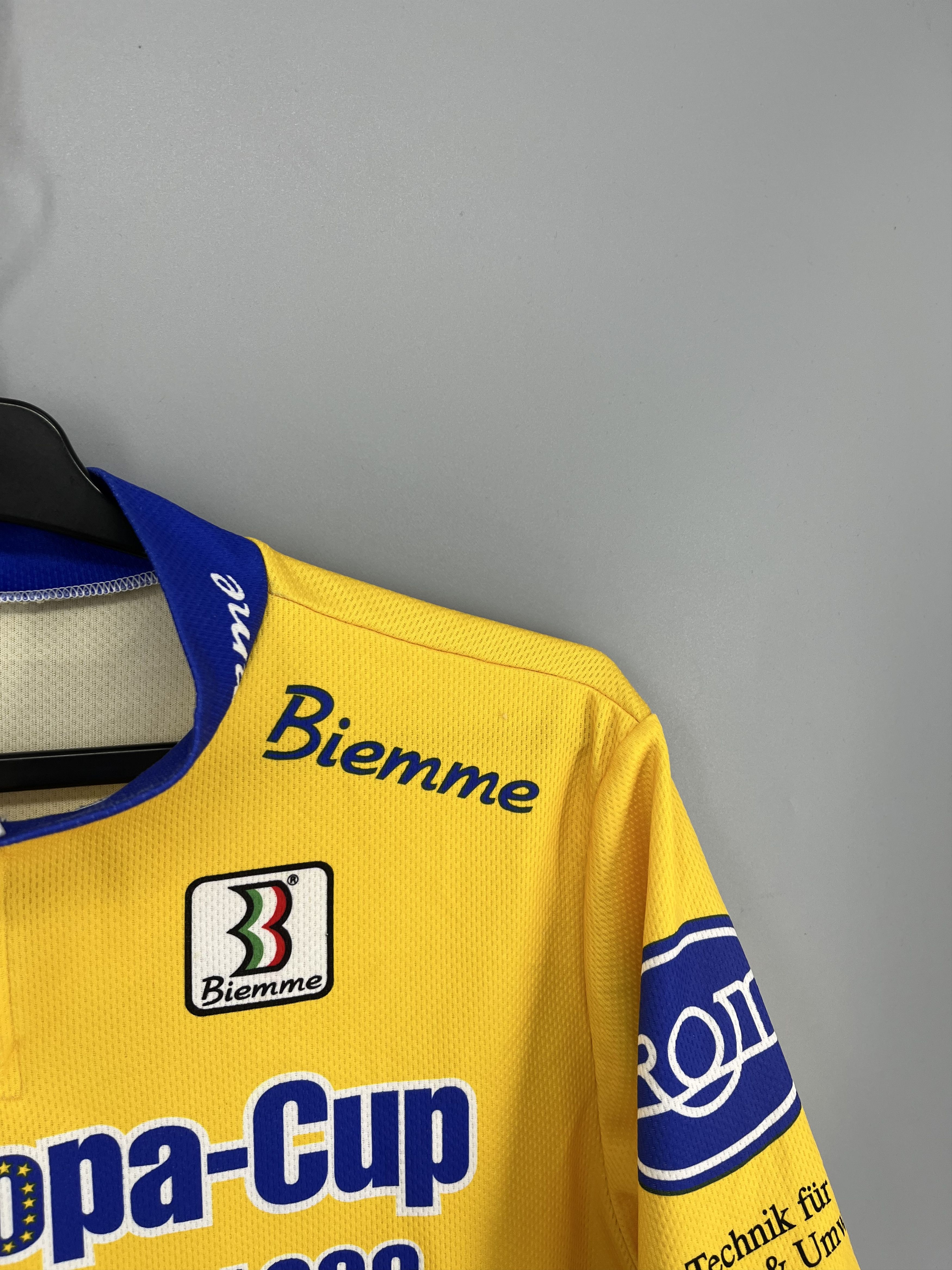 Vintage Vintage Biemme Europa-Cup 1996 Cycling Jersey Shirt Italy Size US XXL / EU 58 / 5 - 10 Thumbnail
