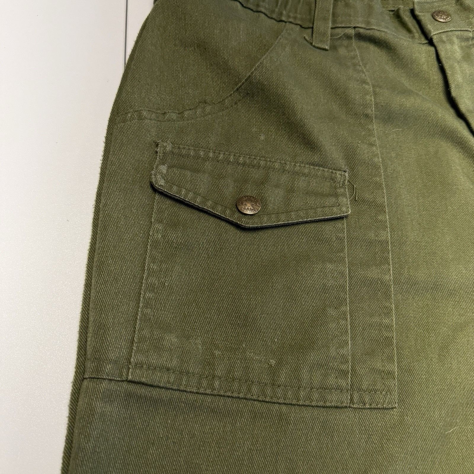 Vintage Vintage Boy Scouts of America Pants Mens 33x33 Green Officia Size US 33 - 3 Thumbnail