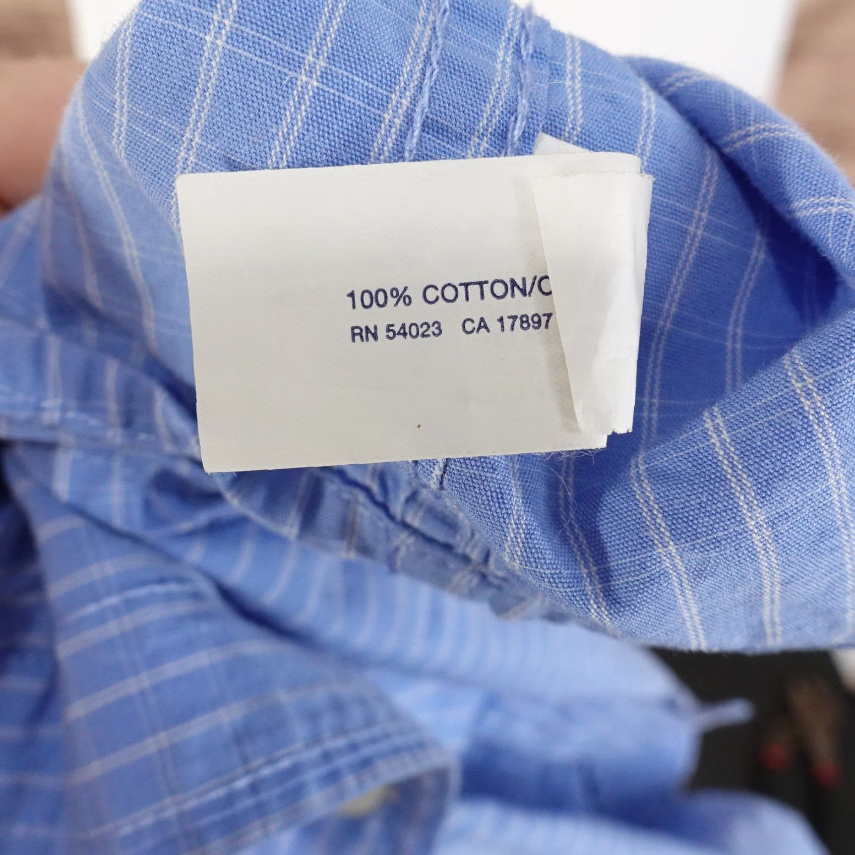 Gap GAP Blue Check Long Sleeve Button-Up Shirt Mens Size L Regular Size US L / EU 52-54 / 3 - 6 Thumbnail