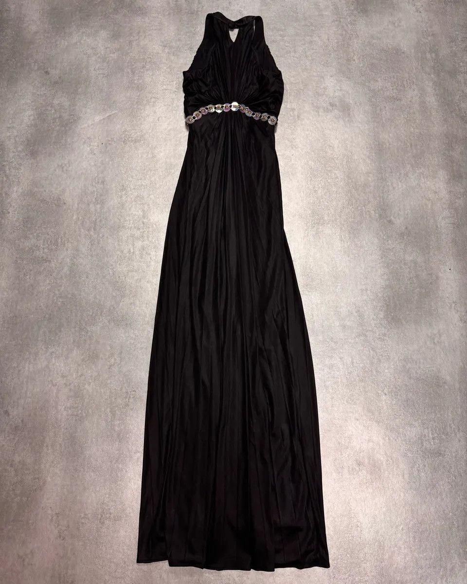 Roberto Cavalli × Vintage Roberto Cavalli Class Black Long Dress Size M / US 6-8 / IT 42-44 - 4 Thumbnail