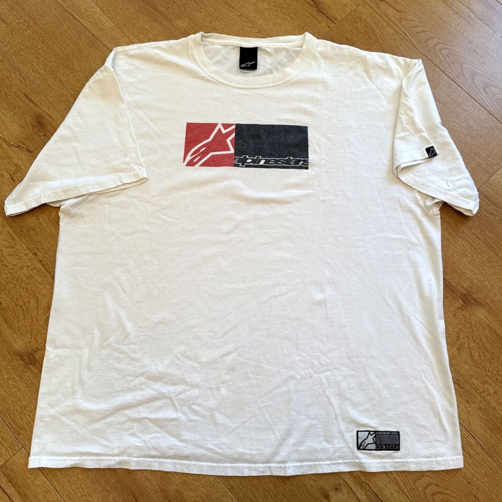 Alpinestars Alpinestars Championship Series Men Shirt 2XL White Logo Y2K Short Sleeve Tee Size US XXL / EU 58 / 5 - 6 Thumbnail
