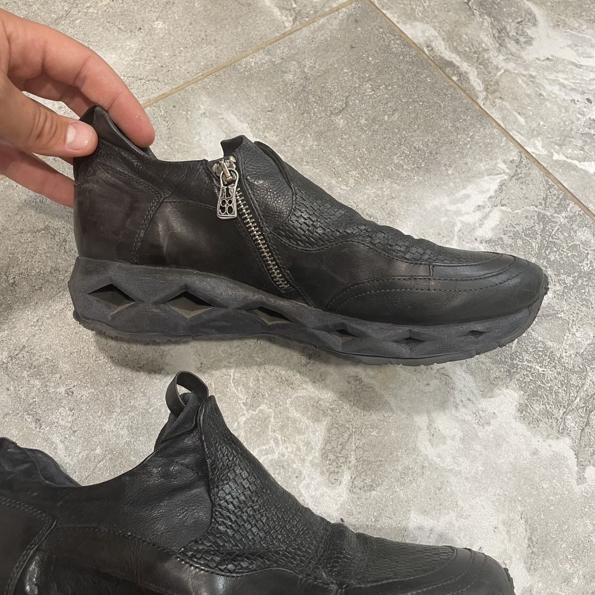 A.S.98 40 leather AS98 Boots GUIDI cyber punk shoes sneakers red wi Size US 7 / EU 40 - 4 Thumbnail