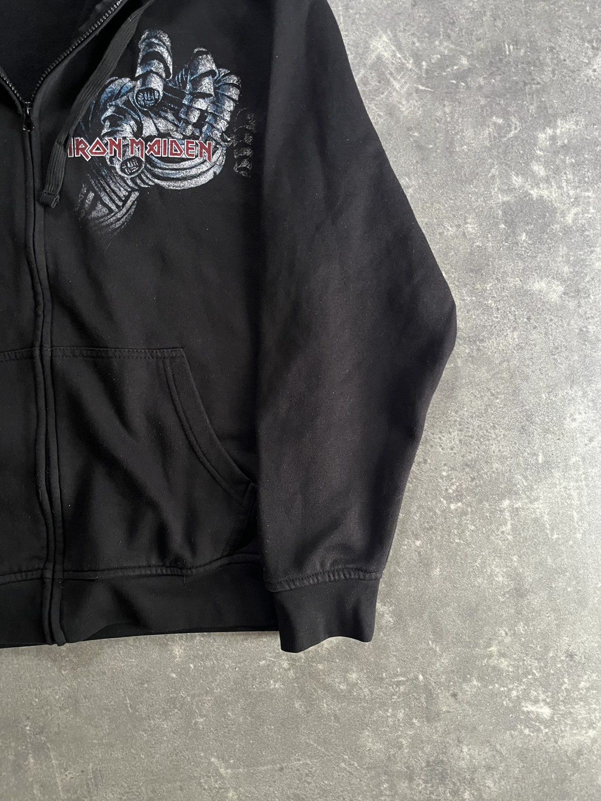 Iron Maiden Iron Maiden Mummy Hand Printed Zip Hoodie XXL Size US XXL / EU 58 / 5 - 6 Thumbnail