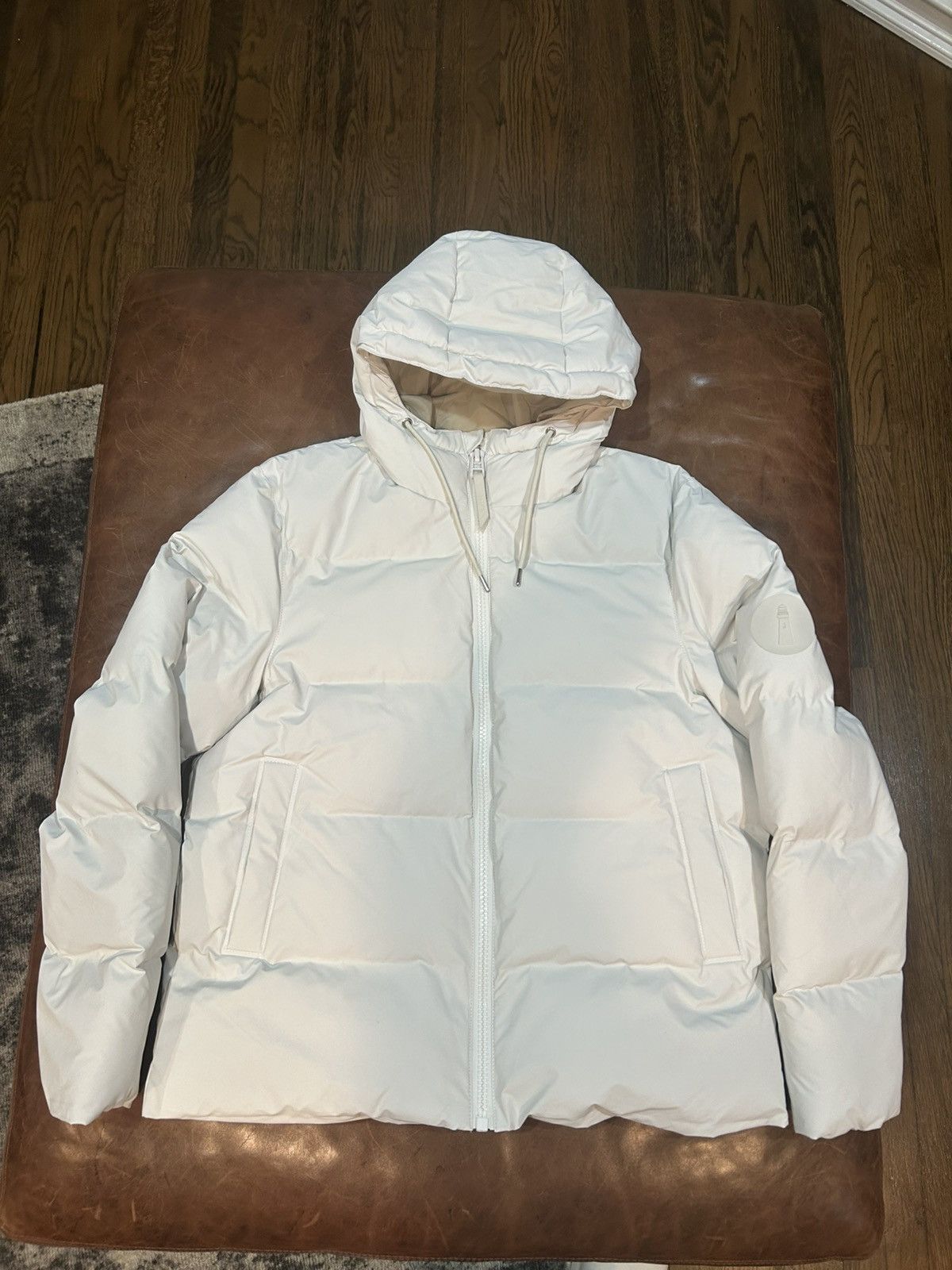 Rains Rains White Alta Puffer Jacket Size S / US 4 / IT 40 - 1 Thumbnail