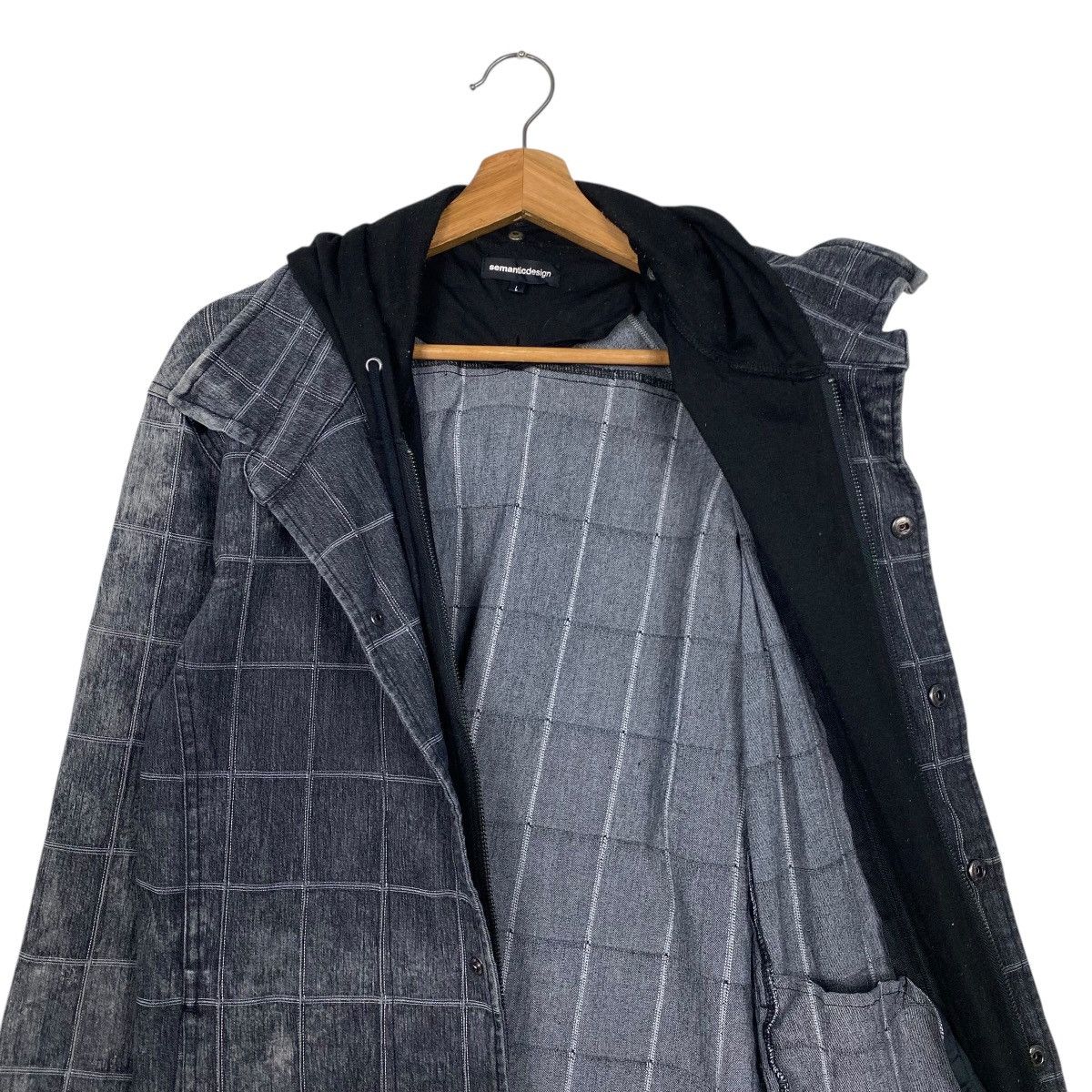 semanticdesign Semantic Design denim hoodie jacket Size US L / EU 52-54 / 3 - 11 Thumbnail