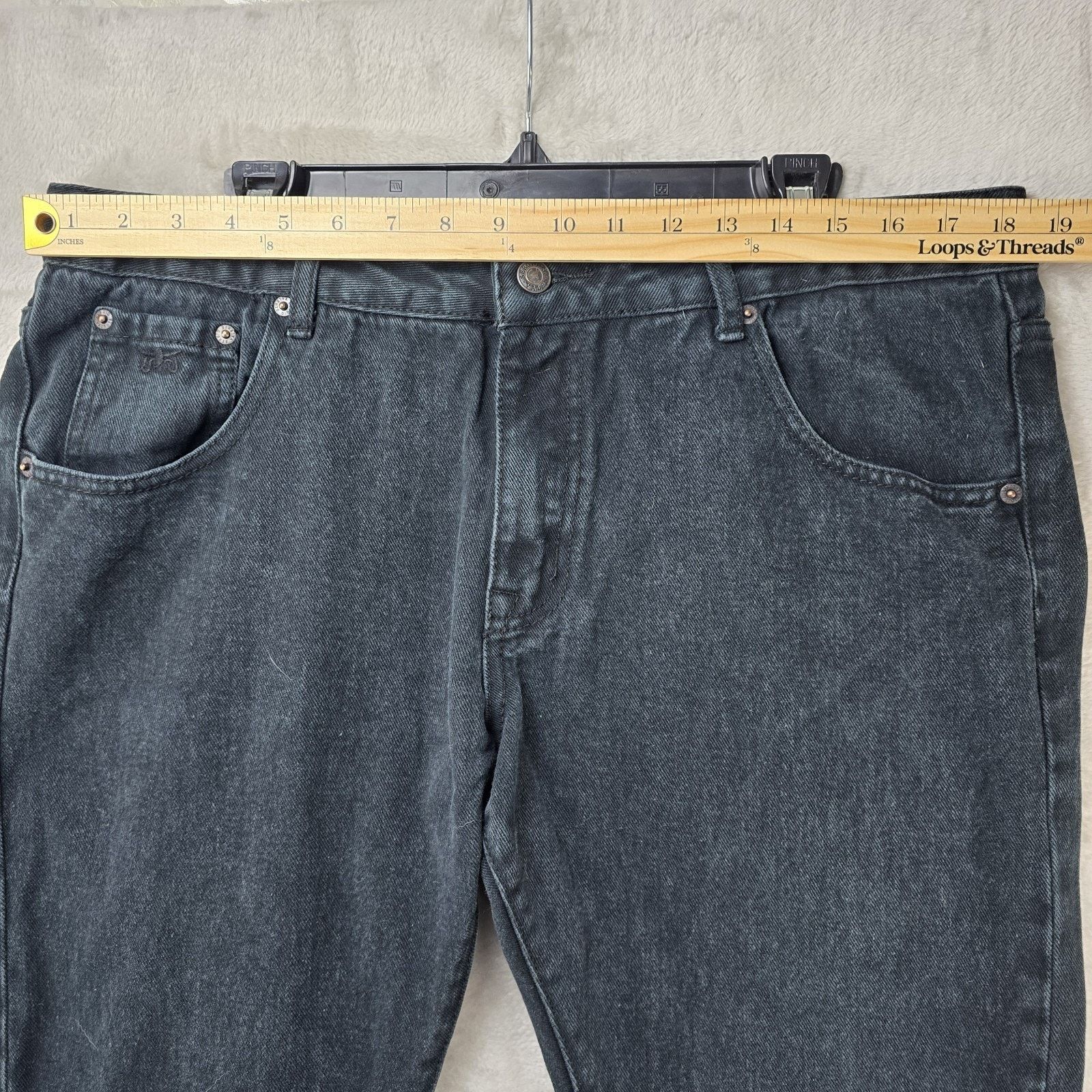 Other Sergio Never Legal Jeans Mens 36x32 Black Grunge Vintage Y2K Size US 36 / EU 52 - 13 Thumbnail