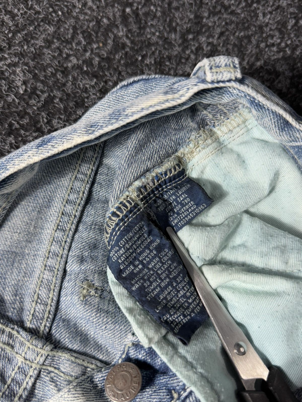 Hysteric Glamour × Polo Ralph Lauren × Vintage Flared Polo Ralph Lauren Vintage 90s Y2K Jeans Pants Size 26" / US 2 / IT 38 - 8 Thumbnail