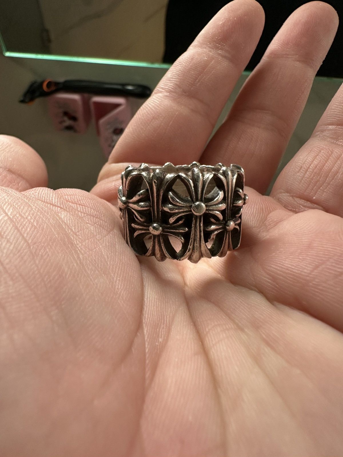 CHROME HEARTS CEMETERY RING SZ 11