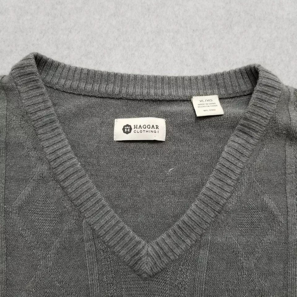 Haggar Haggar Sweater Men XL Long Sleeve Pullover V Neck Acrylic Size US XL / EU 56 / 4 - 6 Thumbnail