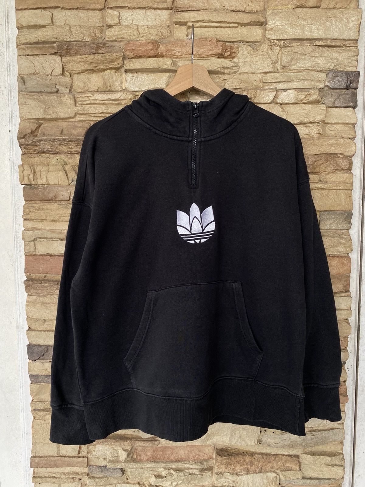 Adidas Adidas Adicolor 3D Trefoil Half Zipper Hoodie Size US S / EU 44-46 / 1 - 1 Thumbnail