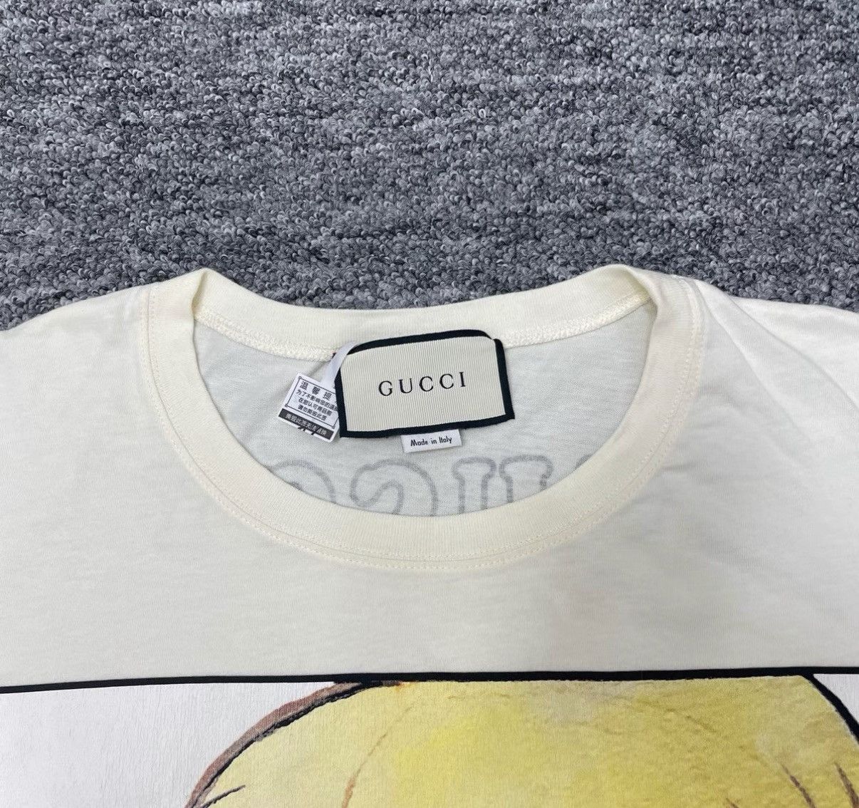 Gucci Gucci Cartoon Character Sequin Print Crew Neck T-shirt K12 Size XXS / US 00 / IT 34 - 3 Thumbnail