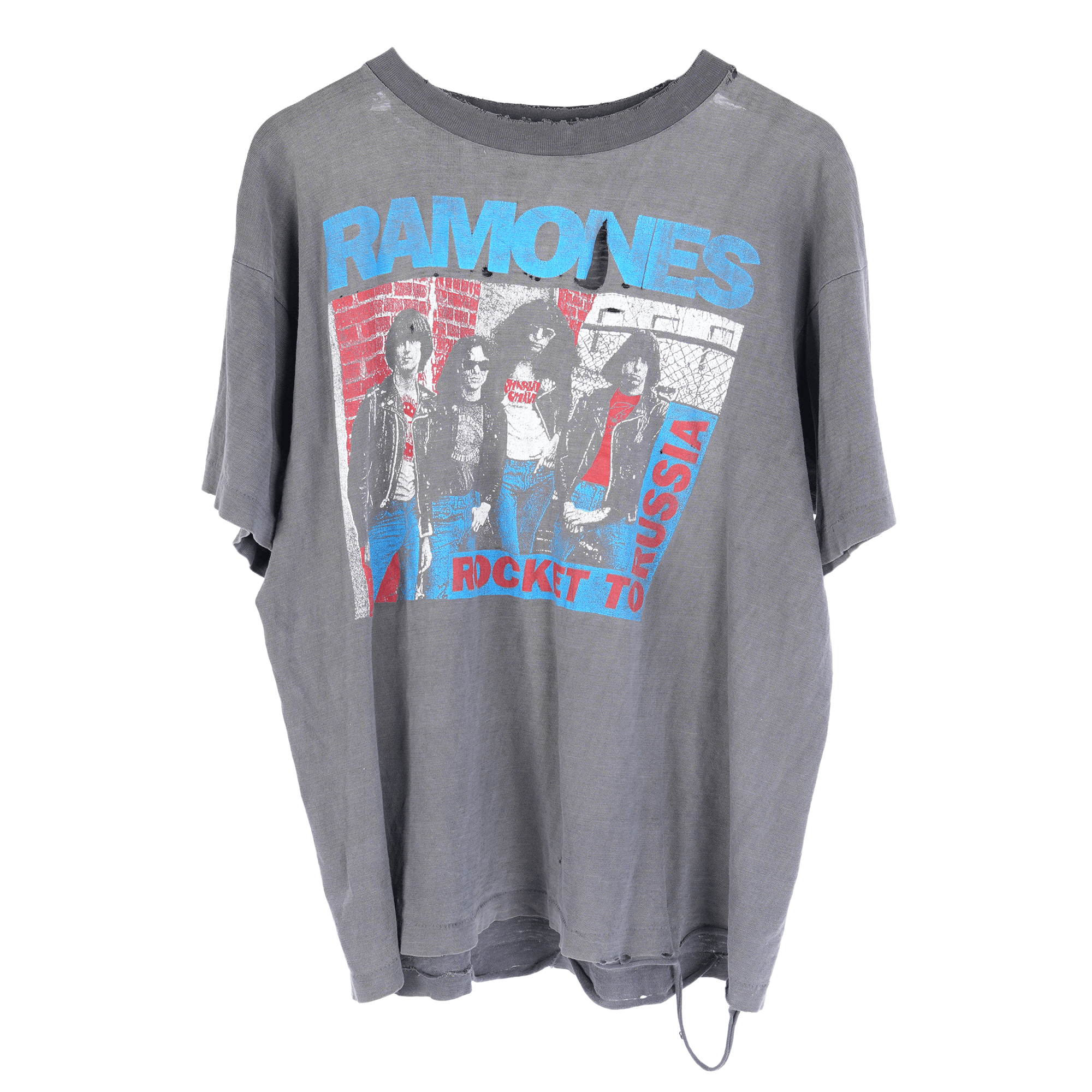 Vintage THRASHED RAMONES VINTAGE ROCKET TO RUSSIA Size US L / EU 52-54 / 3 - 1 Thumbnail