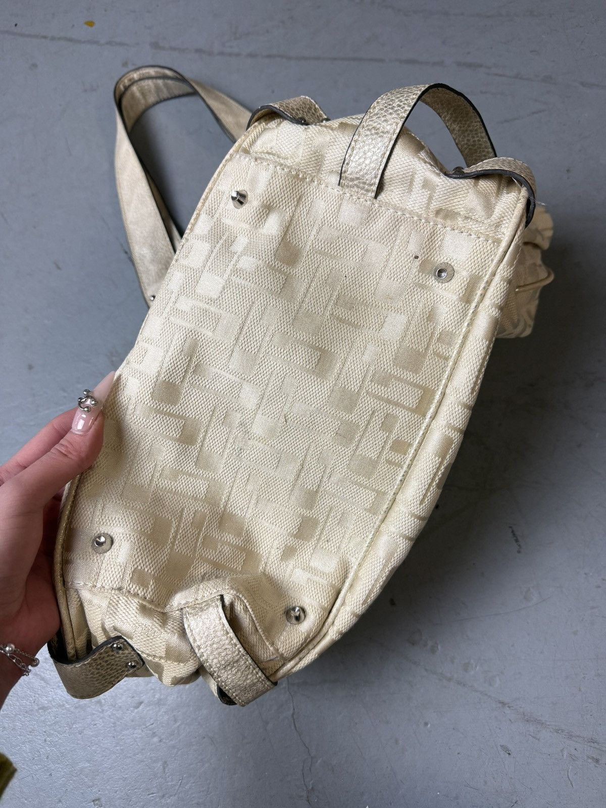 Guess Vintage Guess Beige Monogram Big Bag Size ONE SIZE - 4 Thumbnail