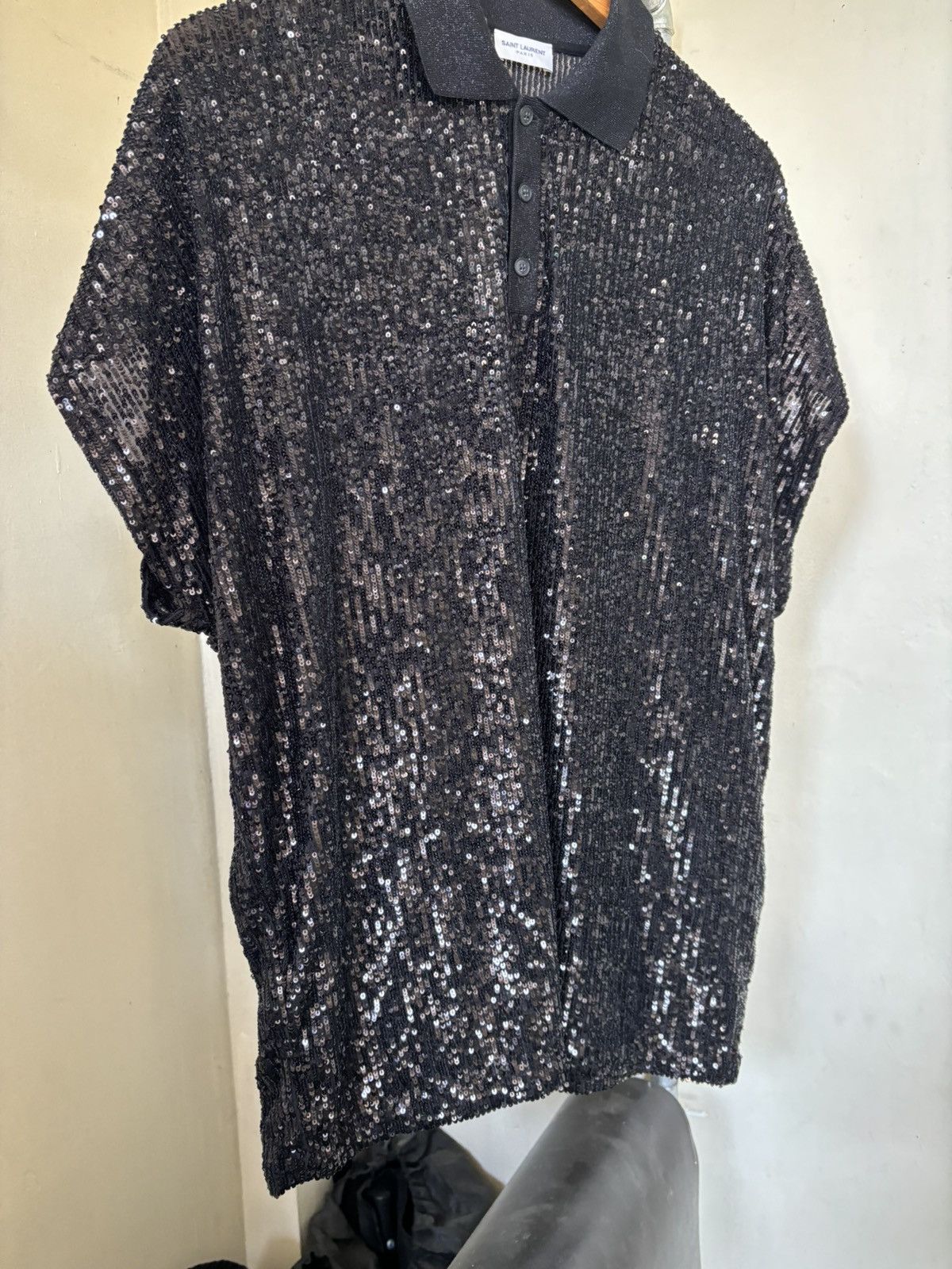Saint Laurent Paris Saint Laurent Paris - Oversize Sequin Paris Size US L / EU 52-54 / 3 - 5 Thumbnail
