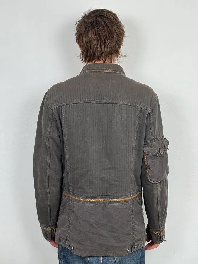 Dolce & Gabbana AW2003 Dolce & Gabbana Grey Faded Military Cargo Detachable Jacket Size US L / EU 52-54 / 3 - 3 Thumbnail
