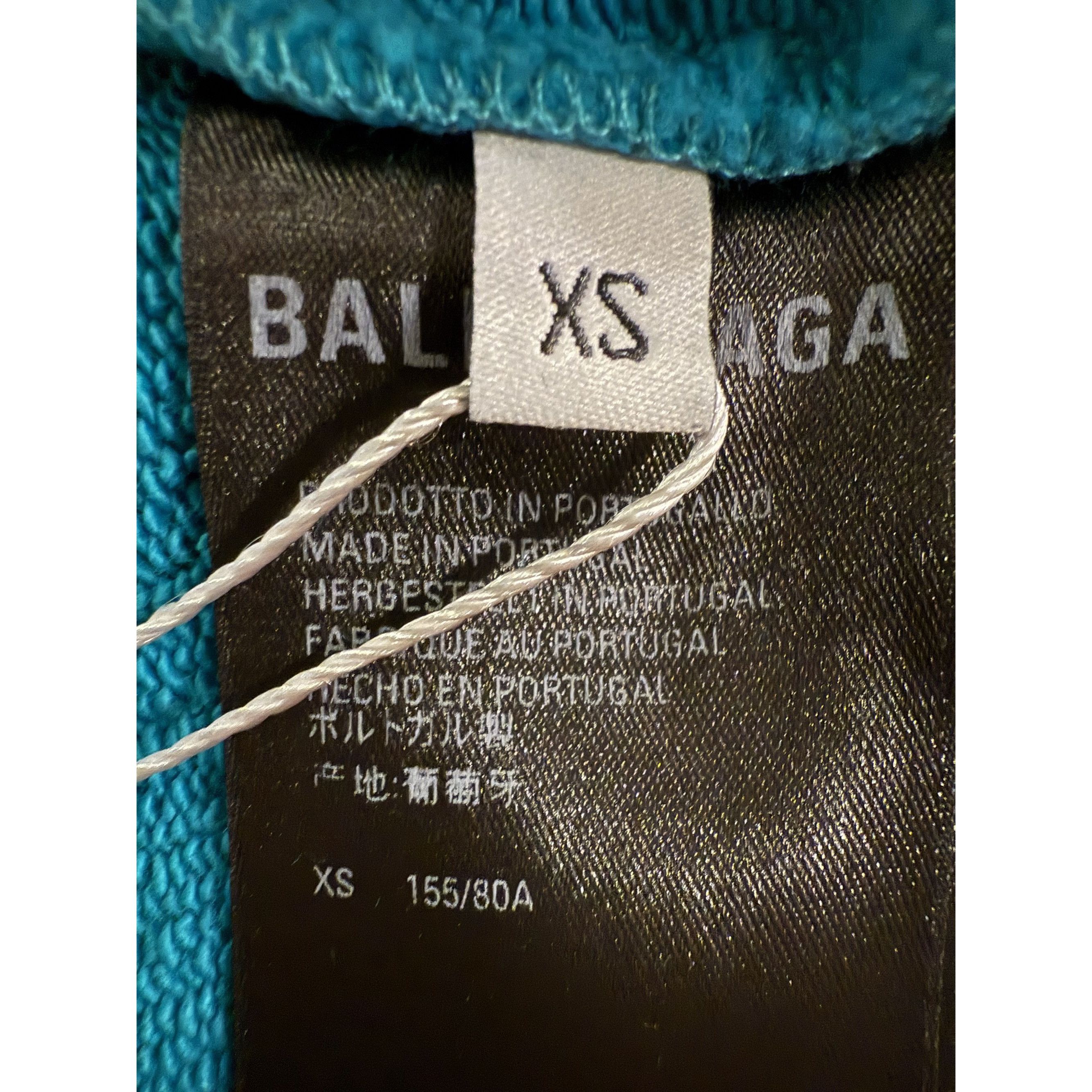 Balenciaga Balenciaga Unisex Wardrobe Oversized Turquoise Hoodie With L Size US XS / EU 42 / 0 - 7 Thumbnail