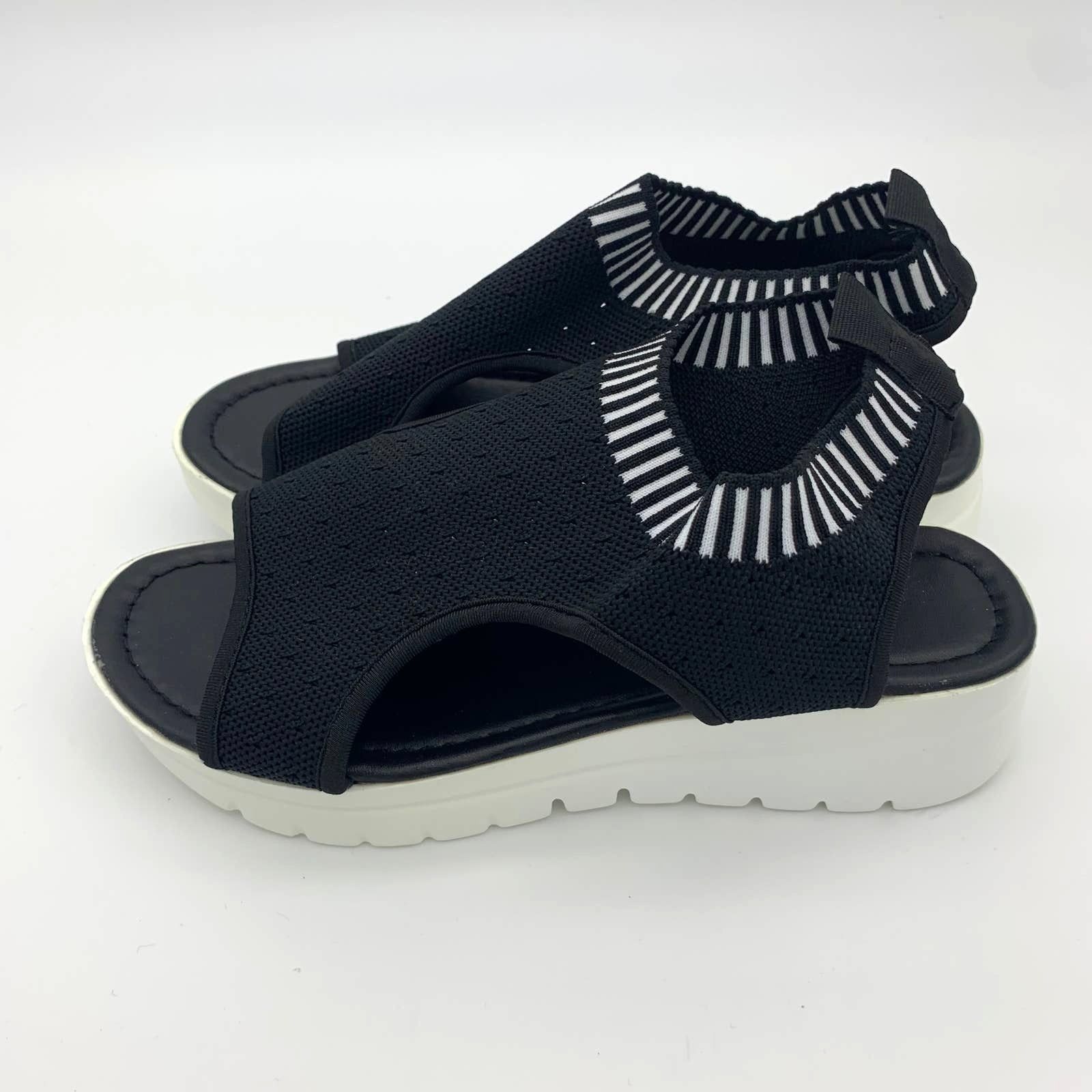 Other Black Sandals Women Size 8 Summer Shoes Peep Toe Size US 8 / IT 38 - 1 Thumbnail