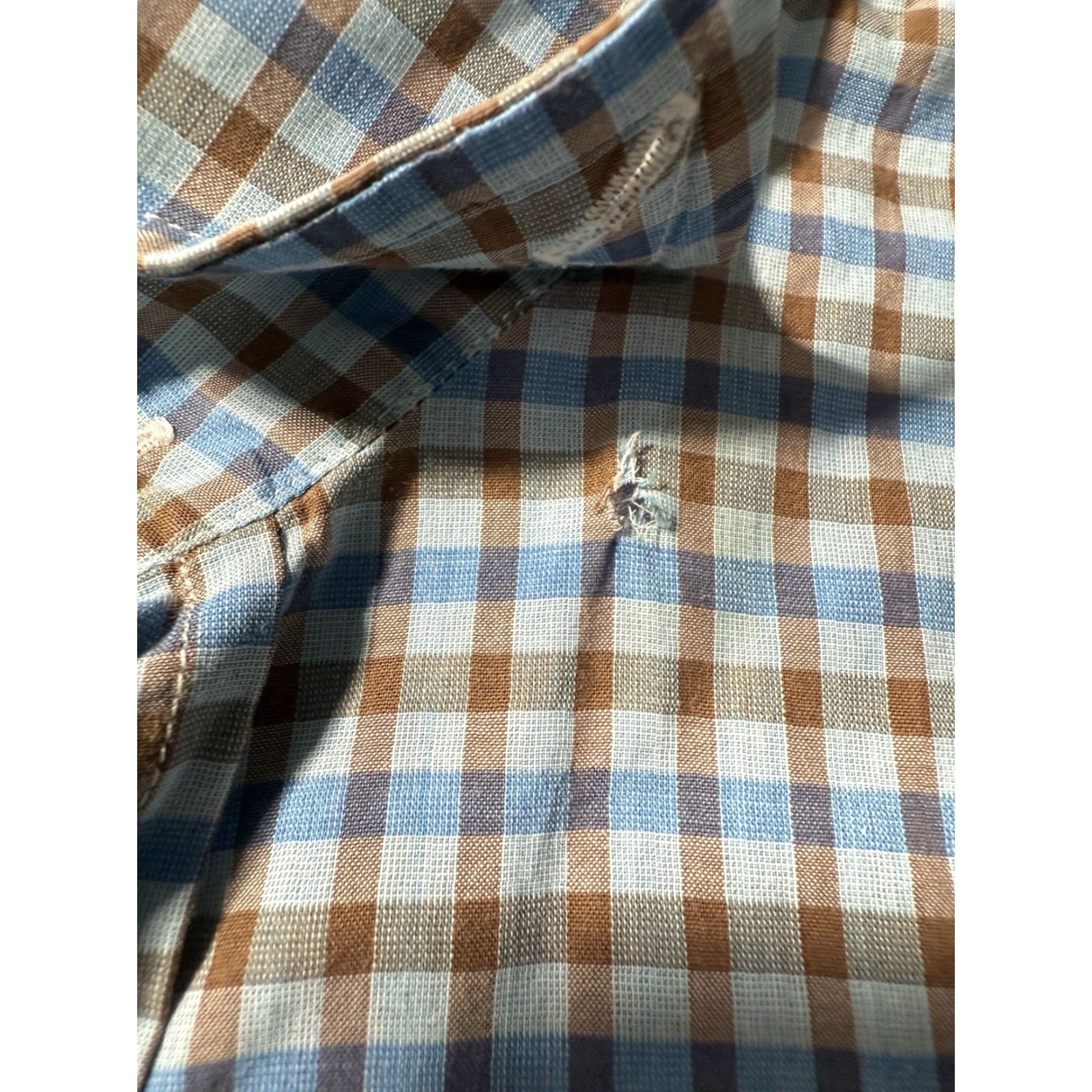Vintage Maurizio Baldassari Shirt Mens XL Blue Plaid Button Down Italy Shirt Size US XL / EU 56 / 4 - 6 Thumbnail