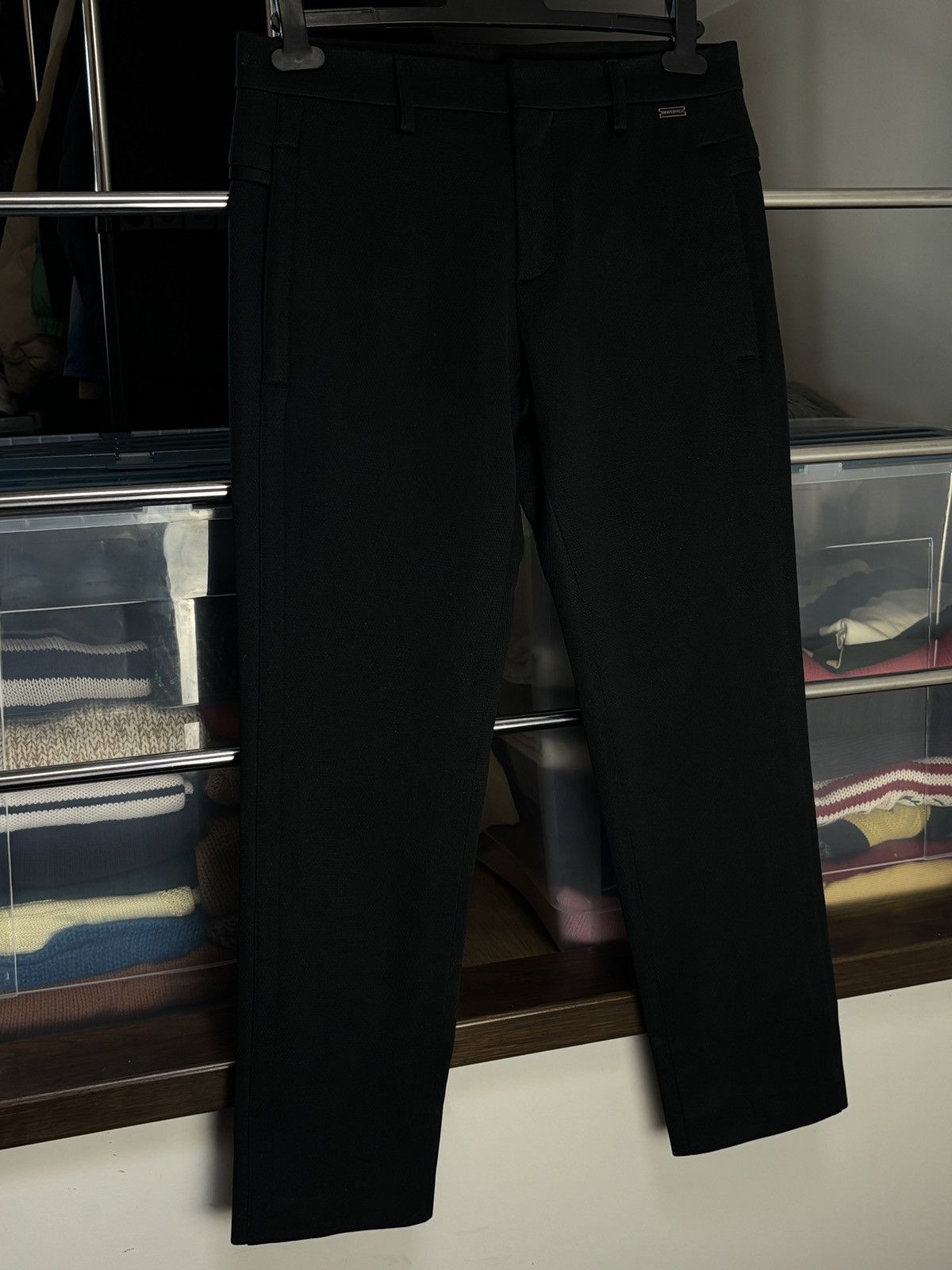 Dirk Bikkembergs Dirk Bikkembergs Wool Nylon Black Vintage Casual Chino Pants Size US 30 / EU 46 - 2 Thumbnail