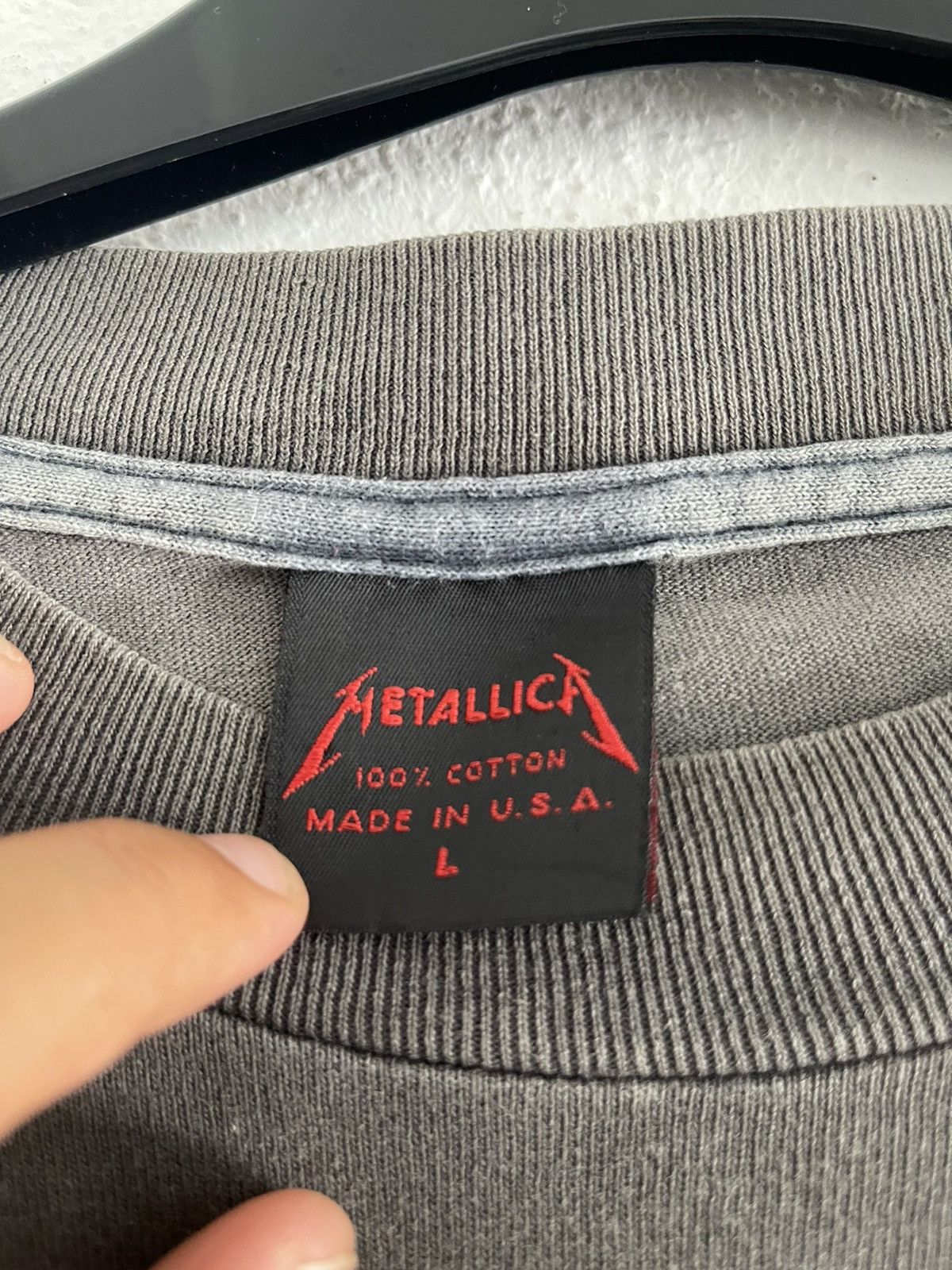 Band Tees Faded Vintage Metallica And Justice for All Brockum Holes Size US L / EU 52-54 / 3 - 10 Thumbnail