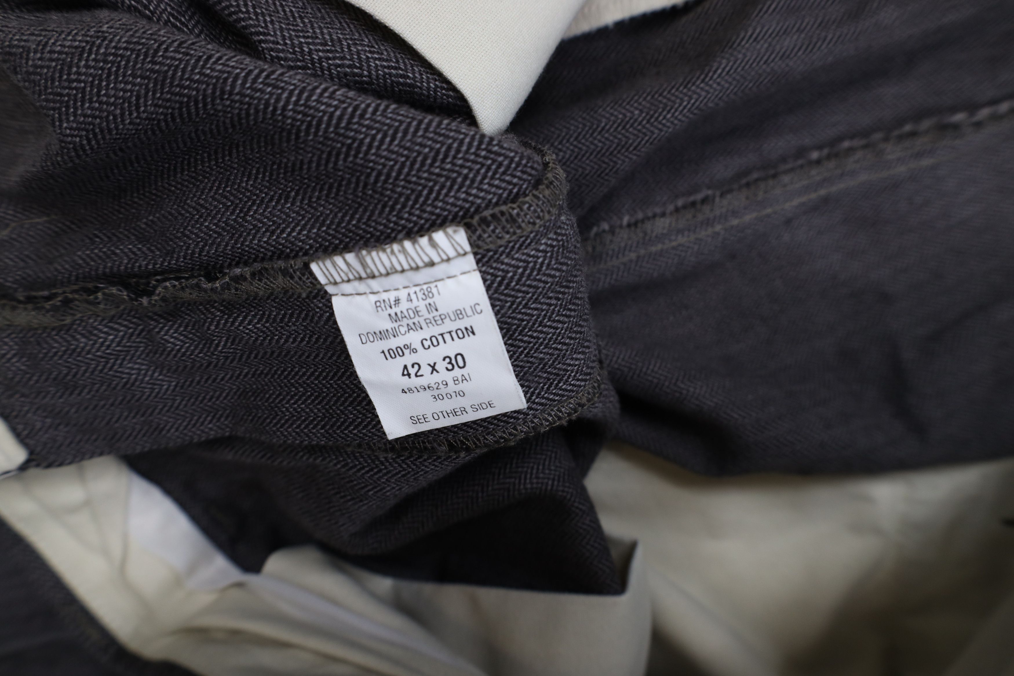 Polo Ralph Lauren Vintage 90s Ralph Lauren Herringbone Wide Leg Chino Pants Size US 42 / EU 58 - 9 Thumbnail