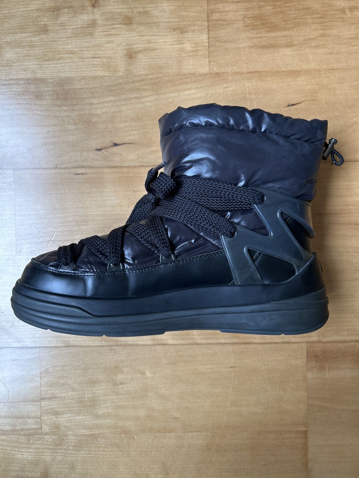 Moncler Moncler Insolux M Padded Nylon & Patent Leather Snow Boots Size US 9 / IT 39 - 7 Thumbnail